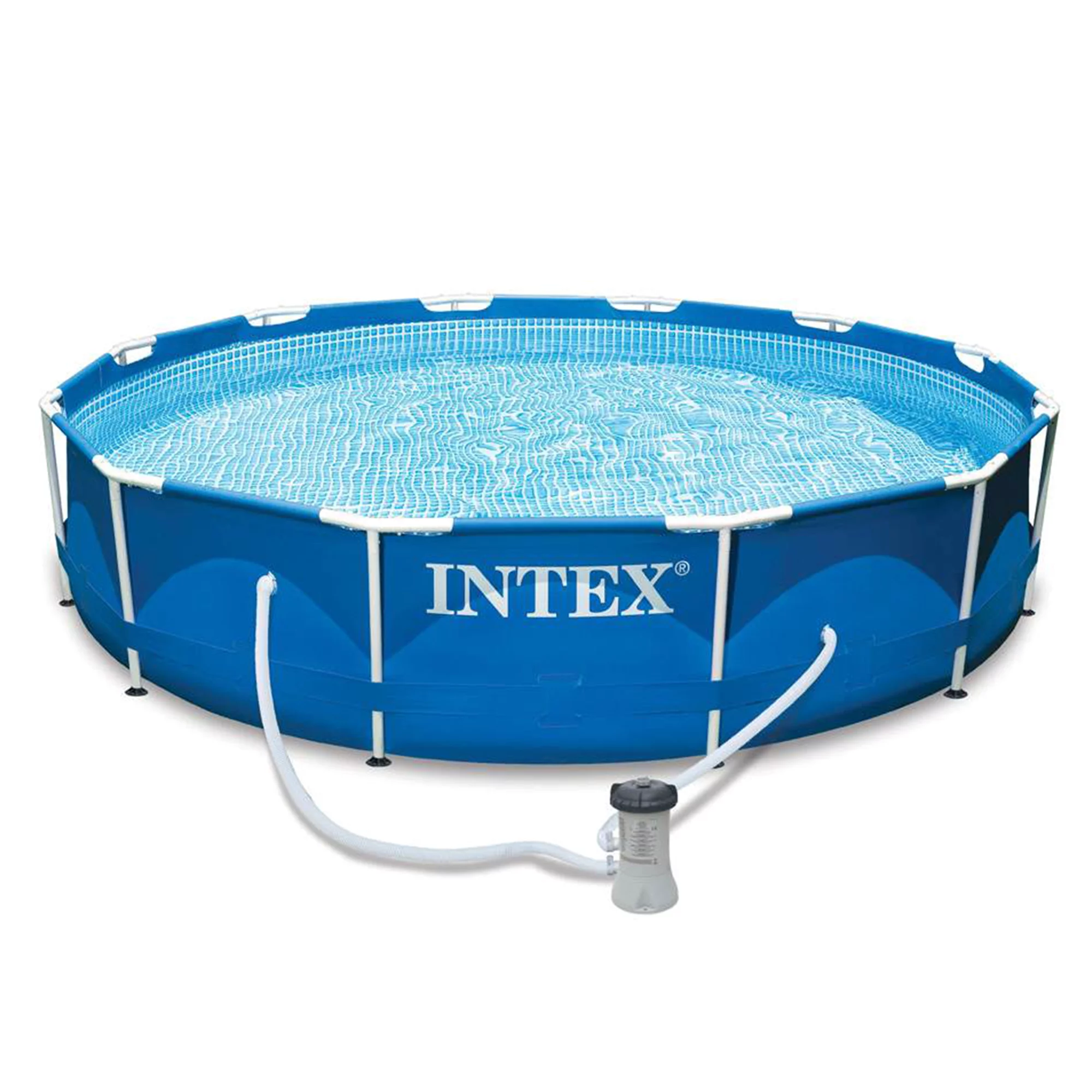 Intex Metal Frame 10-x30″ Swimming Pool with Filter Pump & Maintenance Kit