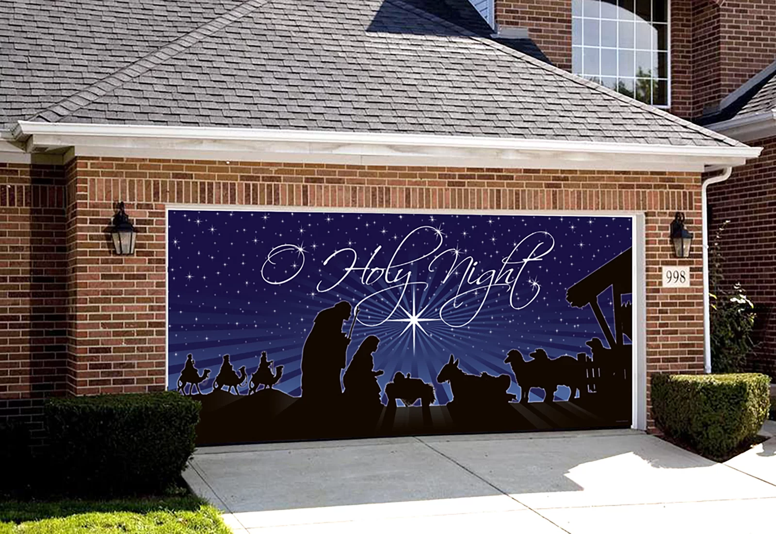 O Holy Night Garage Door Mural with 192″ W