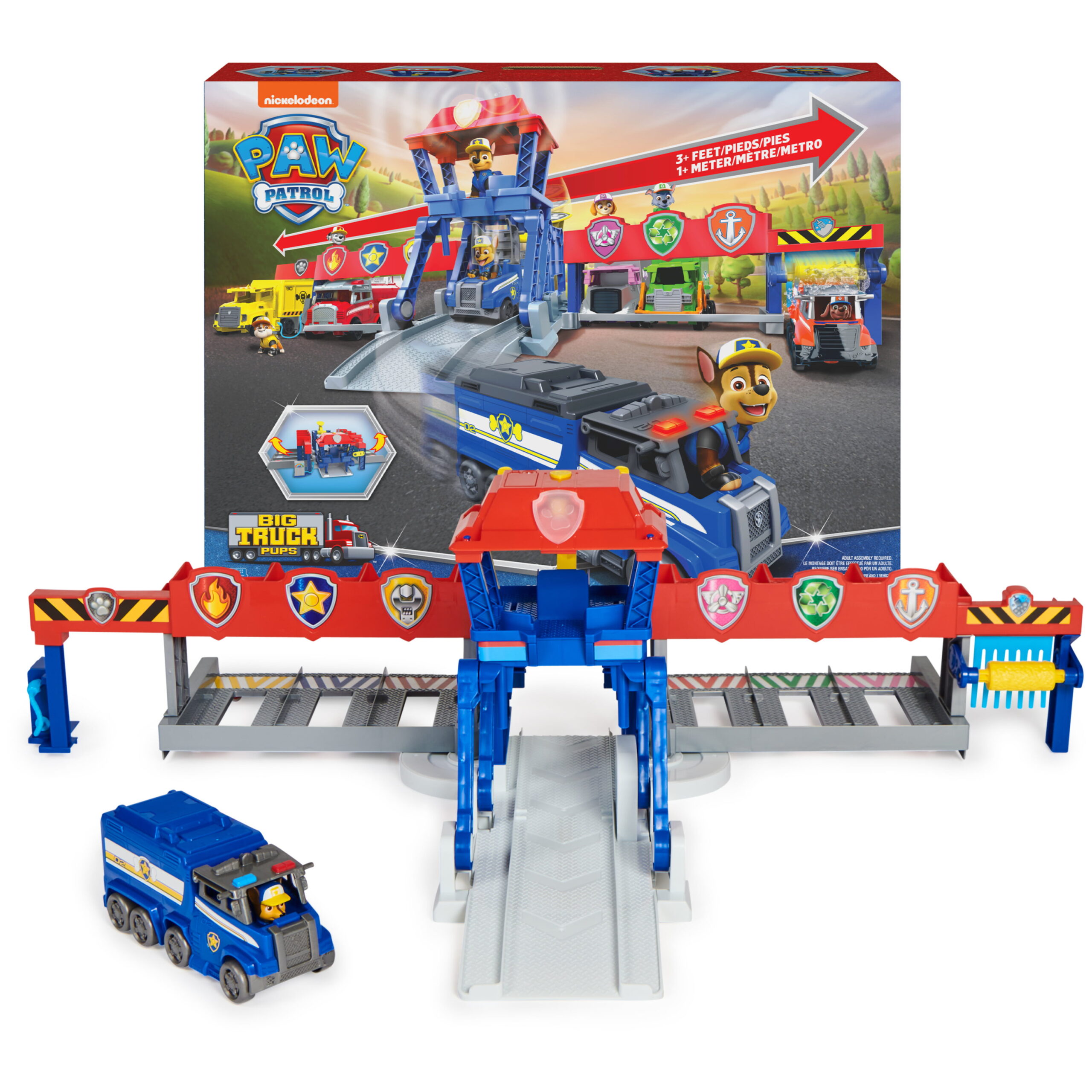 PAW Patrol Big Truck Pups. Truck Stop HQ with Vehicle. 3ft. Wide Playset