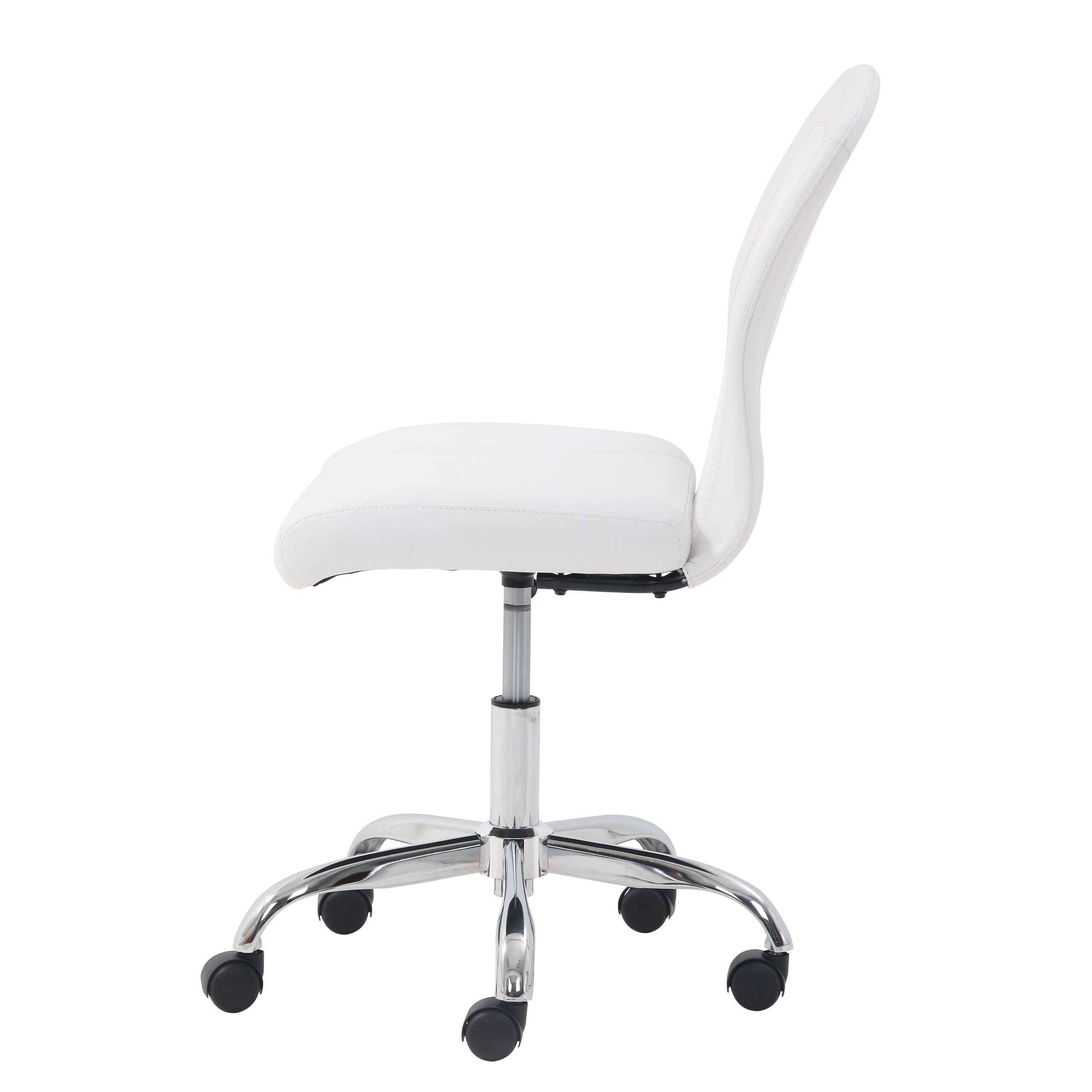 Mainstays Mid-Back. Vinyl Mesh Task Office Chair. White