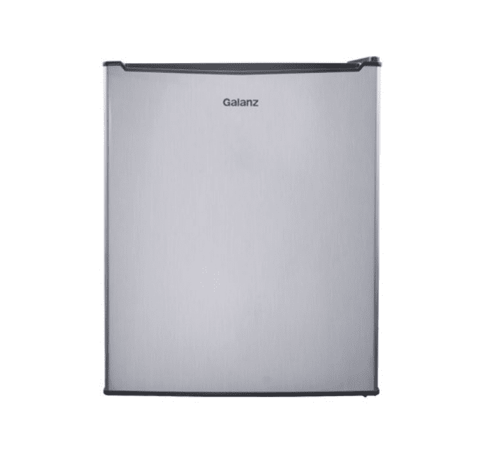 Mini Refrigerator 2.7 Cu Ft Stainless Steel Single Door Small Fridge Dorm Office