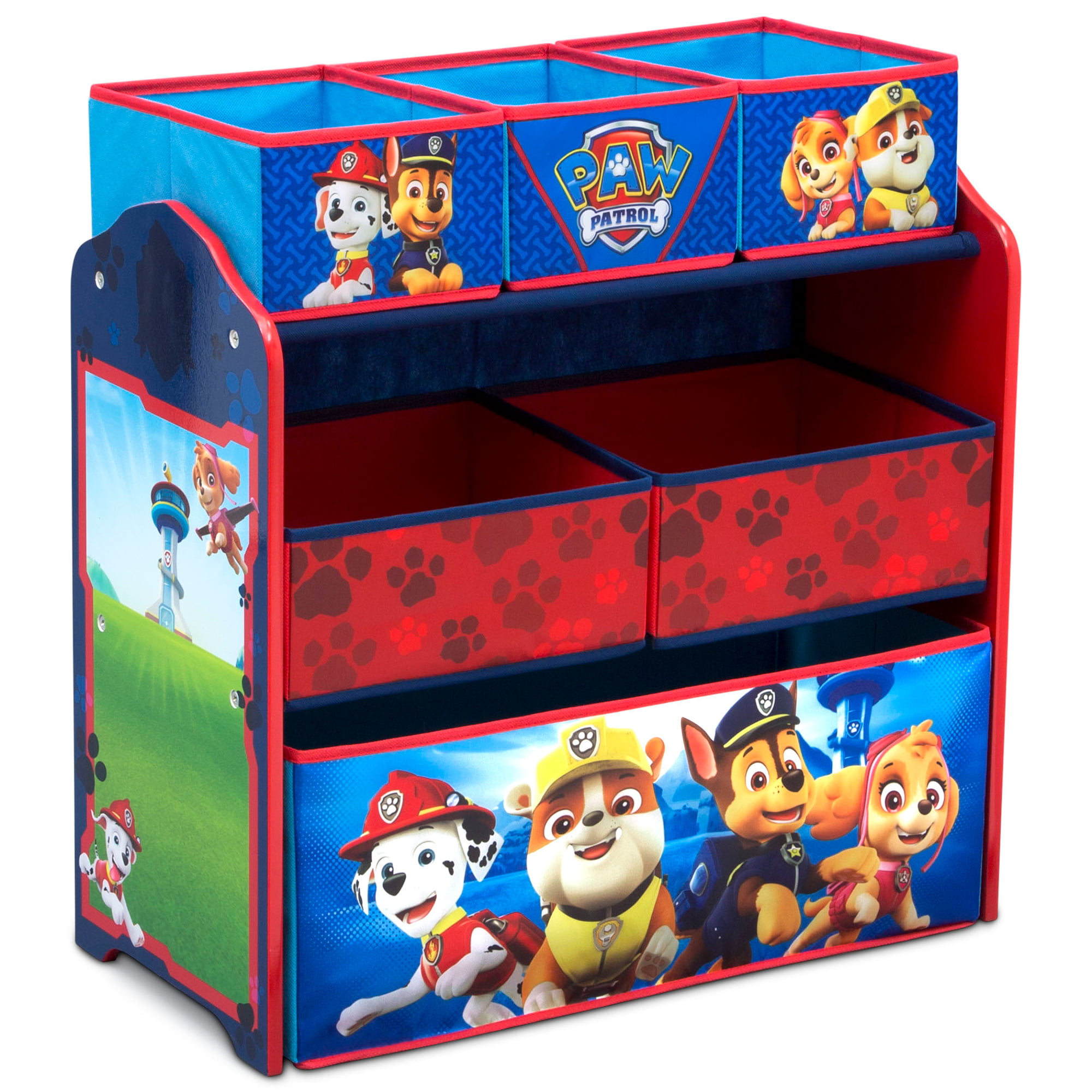 PAW Patrol 6 Bin Design & Store Toy Organizer by Delta Children. Greenguard Gold Certified