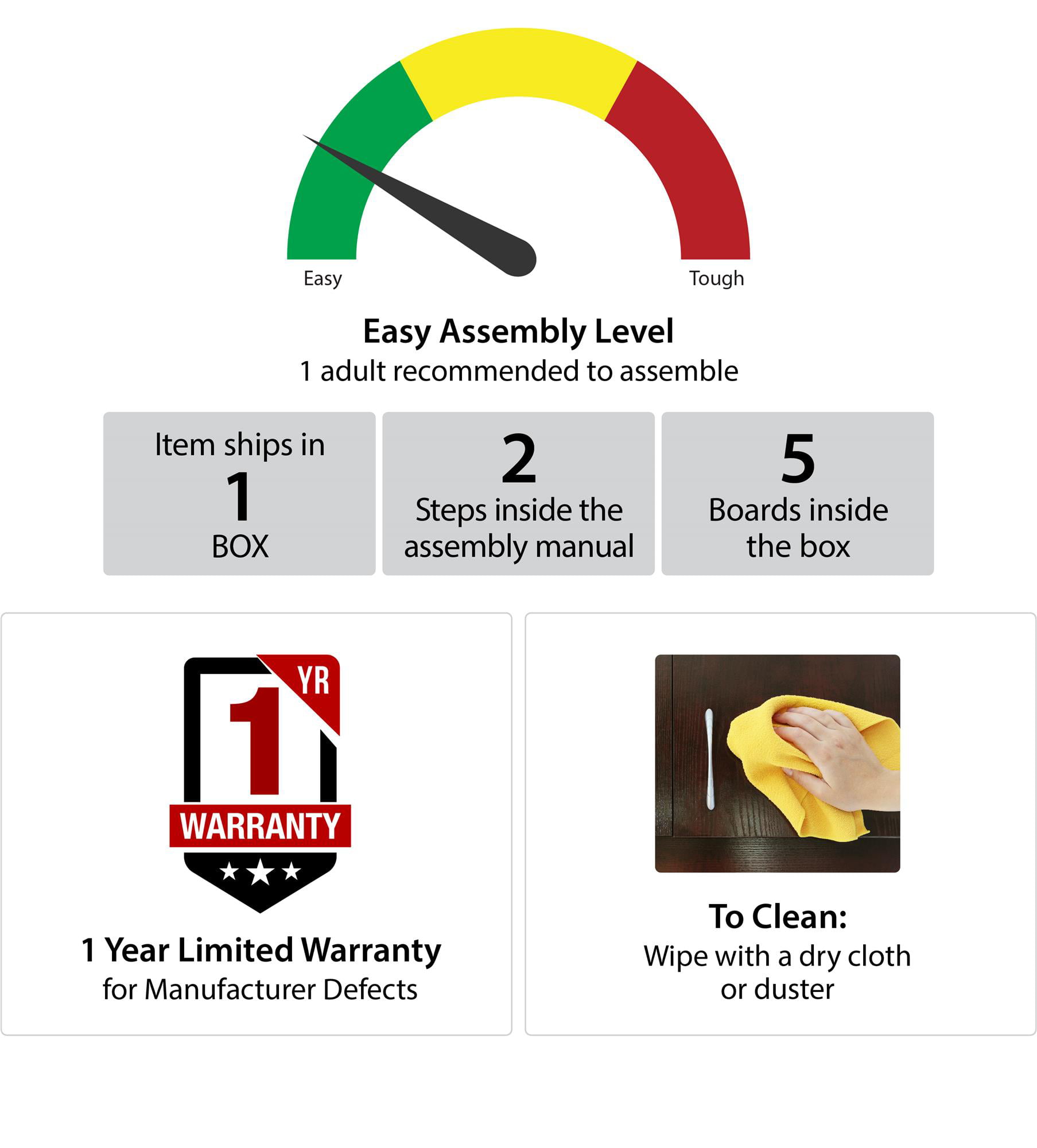 Mainstays Parsons Office Living Room Desk. Espresso Finish