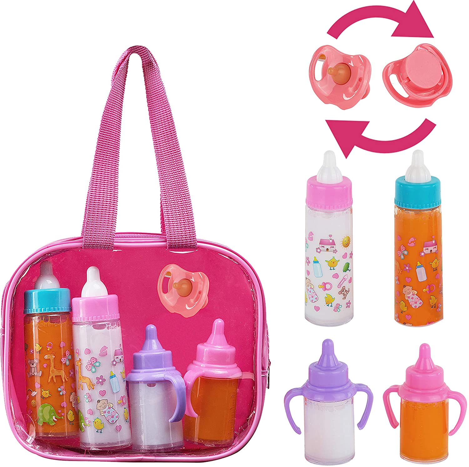 Fash n Kolor My Sweet Baby Disappearing Doll Feeding Set. 5pc set