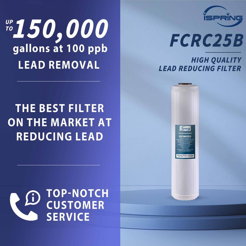 ISPRING FCRC25B Lead Removal Whole House Water Filter Replacement Cartridge