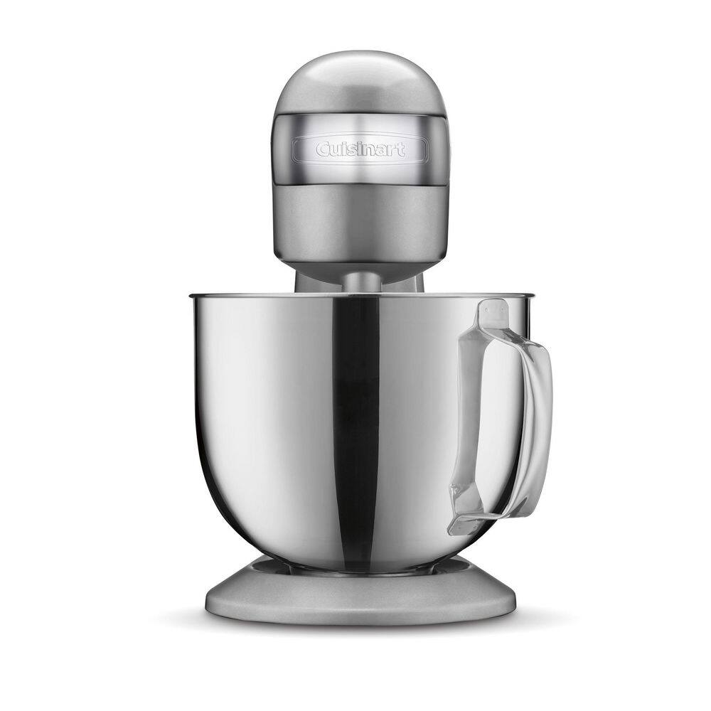 Cuisinart  Precision Pro 5.5 qt. 12-Speed Silver Lining Digital Stand Mixer with LED Display