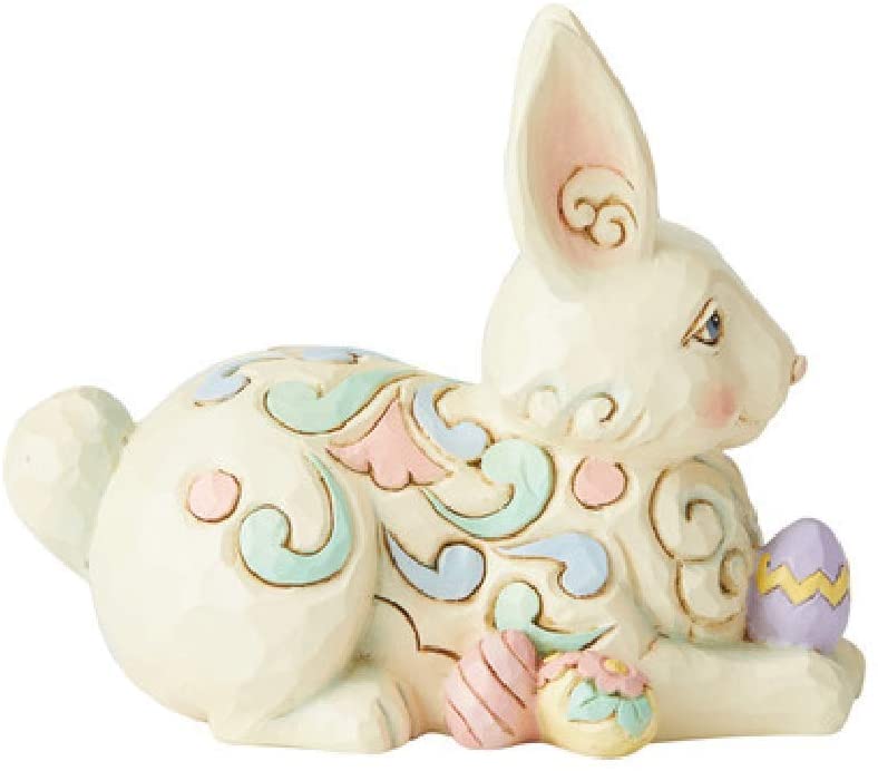 Enesco Jim Shore Heartwood Creek Mini Bunny with Easter Eggs Figurine