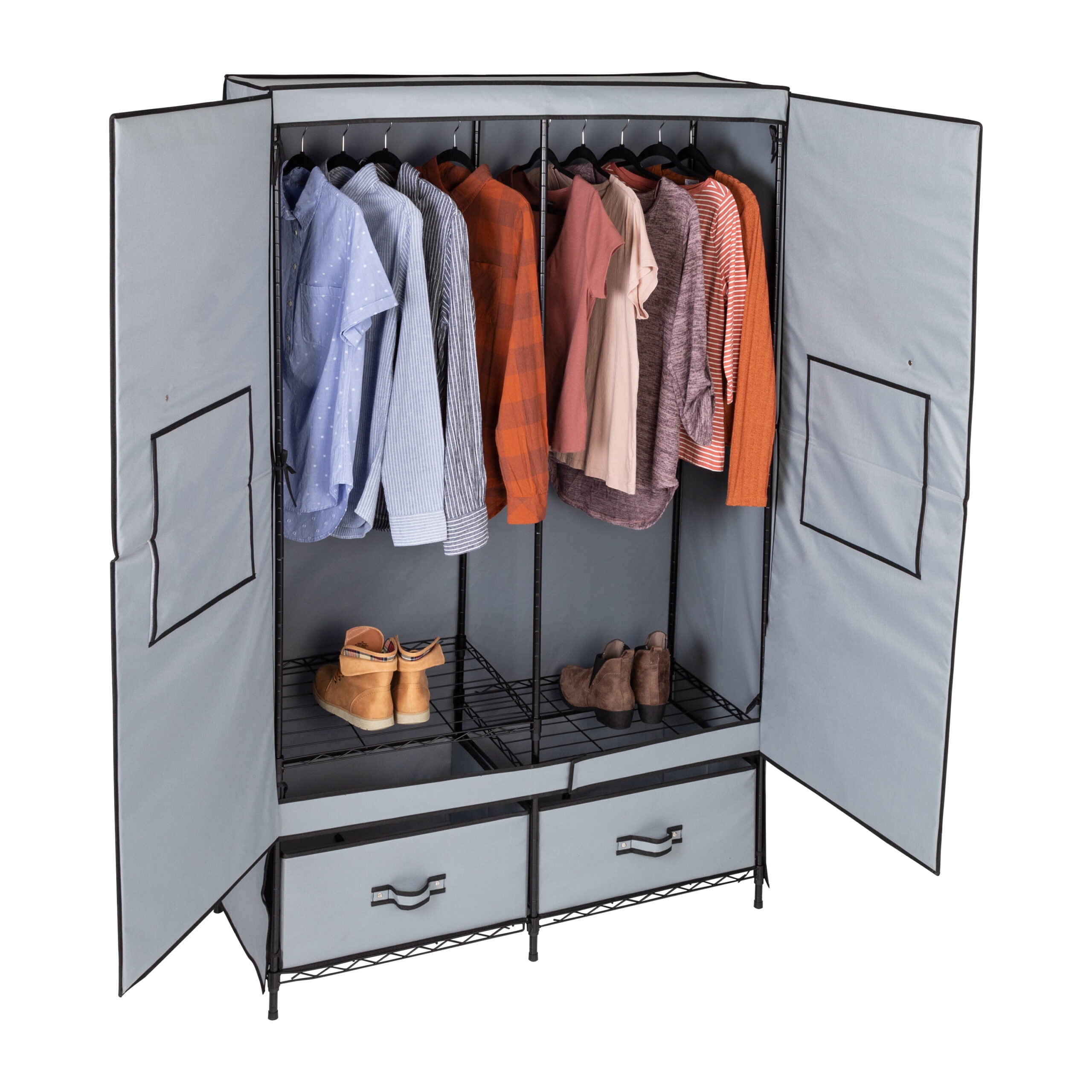 Honey Can Do 43-Inch Clothes Storage Wardrobe With Drawers
