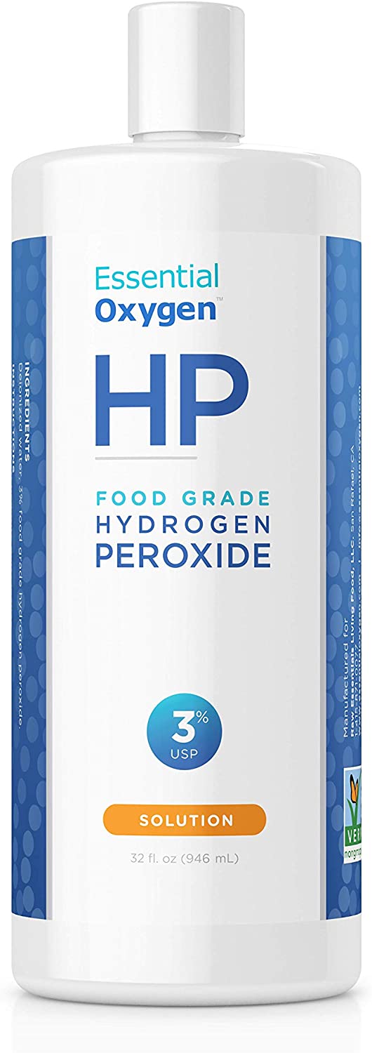 Essential Oxygen. Food Grade Hydrogen Peroxide. 3%. 32 fl oz. 1 Pack