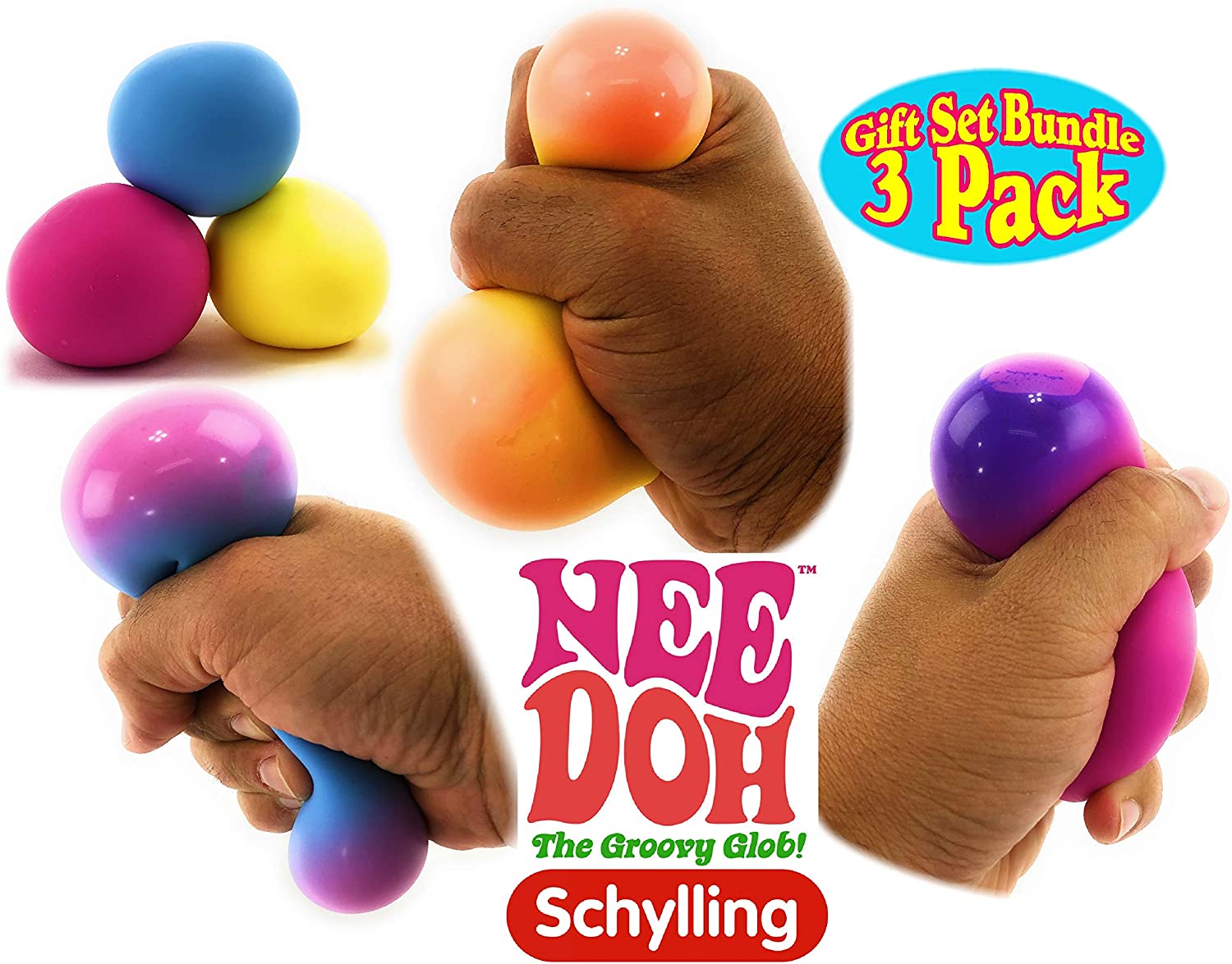 Nee-Doh Schylling Color Change Groovy Glob!