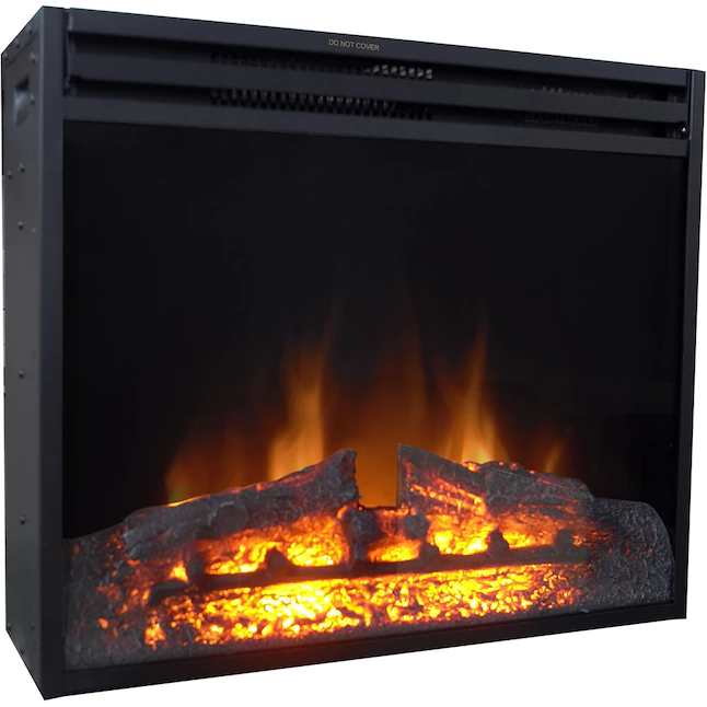 Cambridge CAM28INS-1BLK 27-in W Black Fan-forced Electric Fireplace