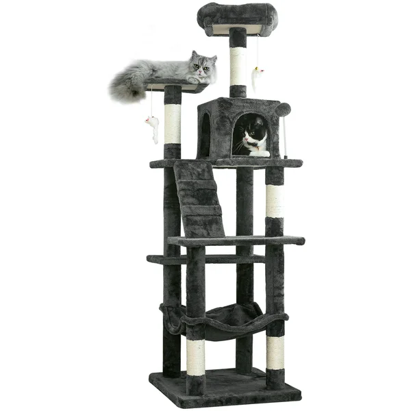64″ Large Cat Condo (Dark Gray)