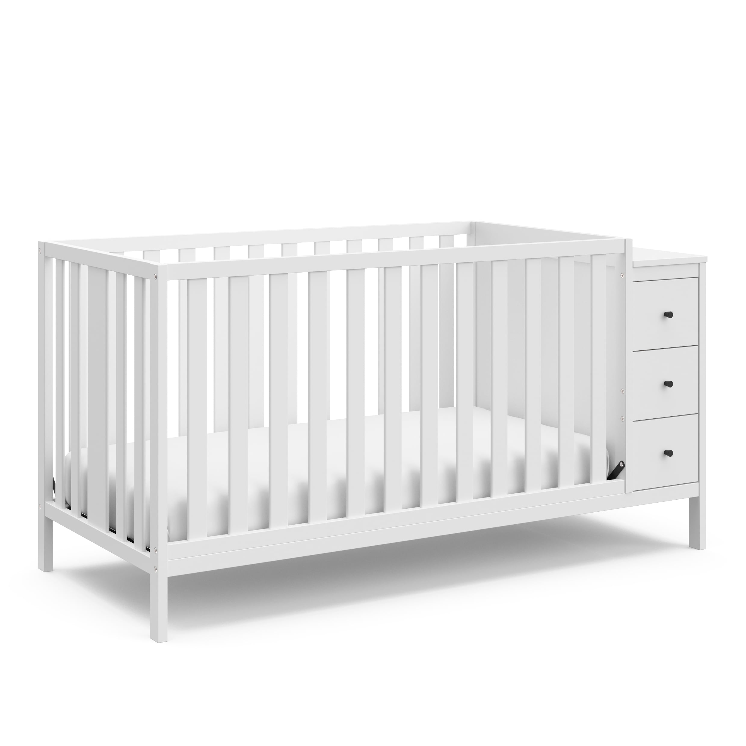 Storkcraft Malibu 3-in-1 Convertible Baby Crib. White