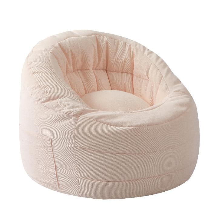 POD by Urban Shop Soft Plush Corduroy Bean Bag Chair with Pocket. Pink