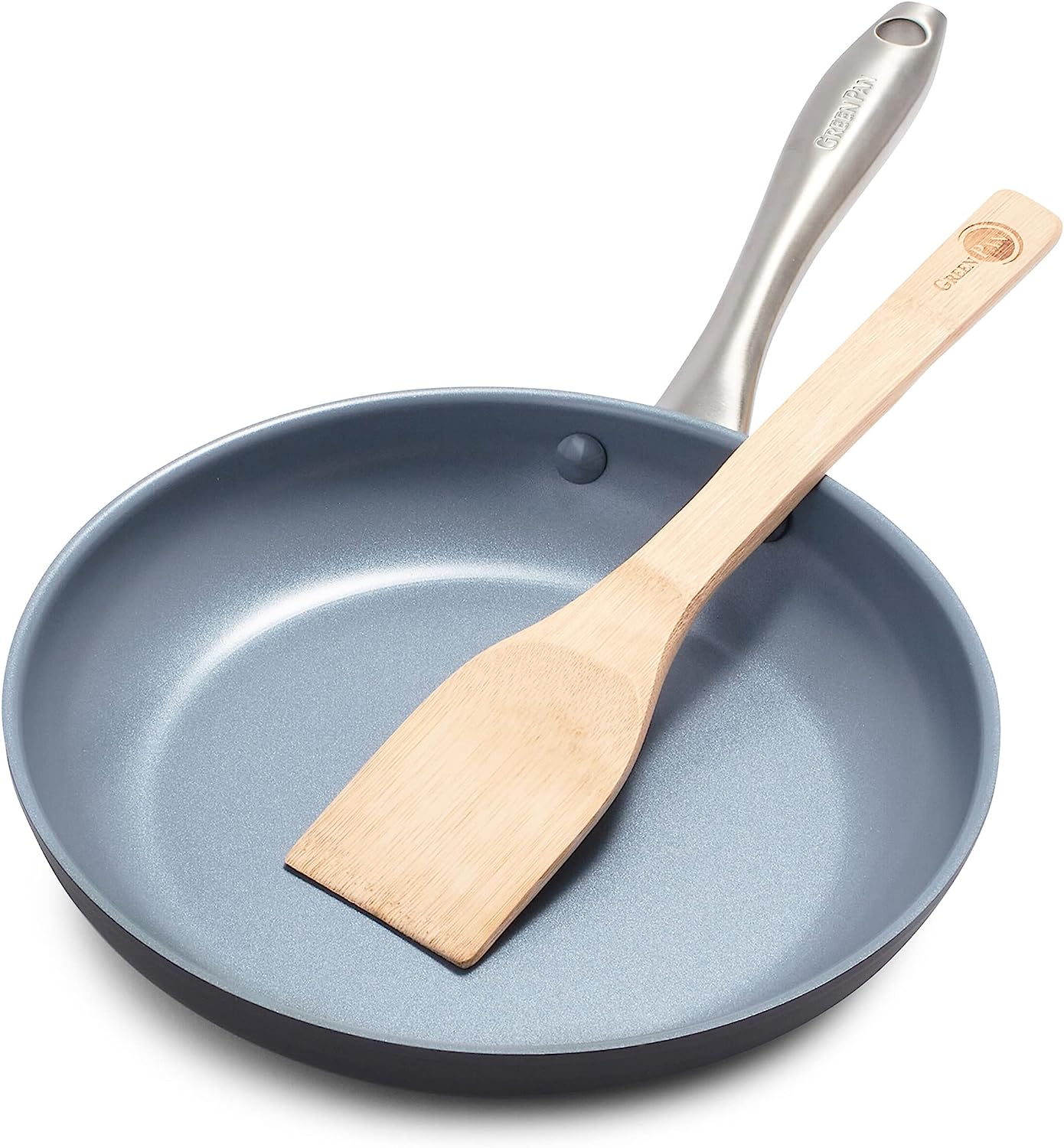 GreenPan Lima Hard Anodized Healthy Ceramic Nonstick 10″ Frying Pan Skillet. PFAS-Free. Oven Safe. Gray