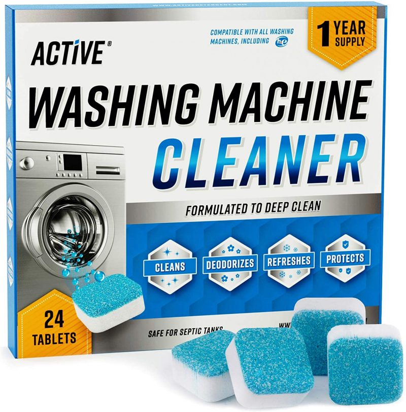 Washing Machine Cleaner Descaler 24 Pack - Deep Cleaning Tablets