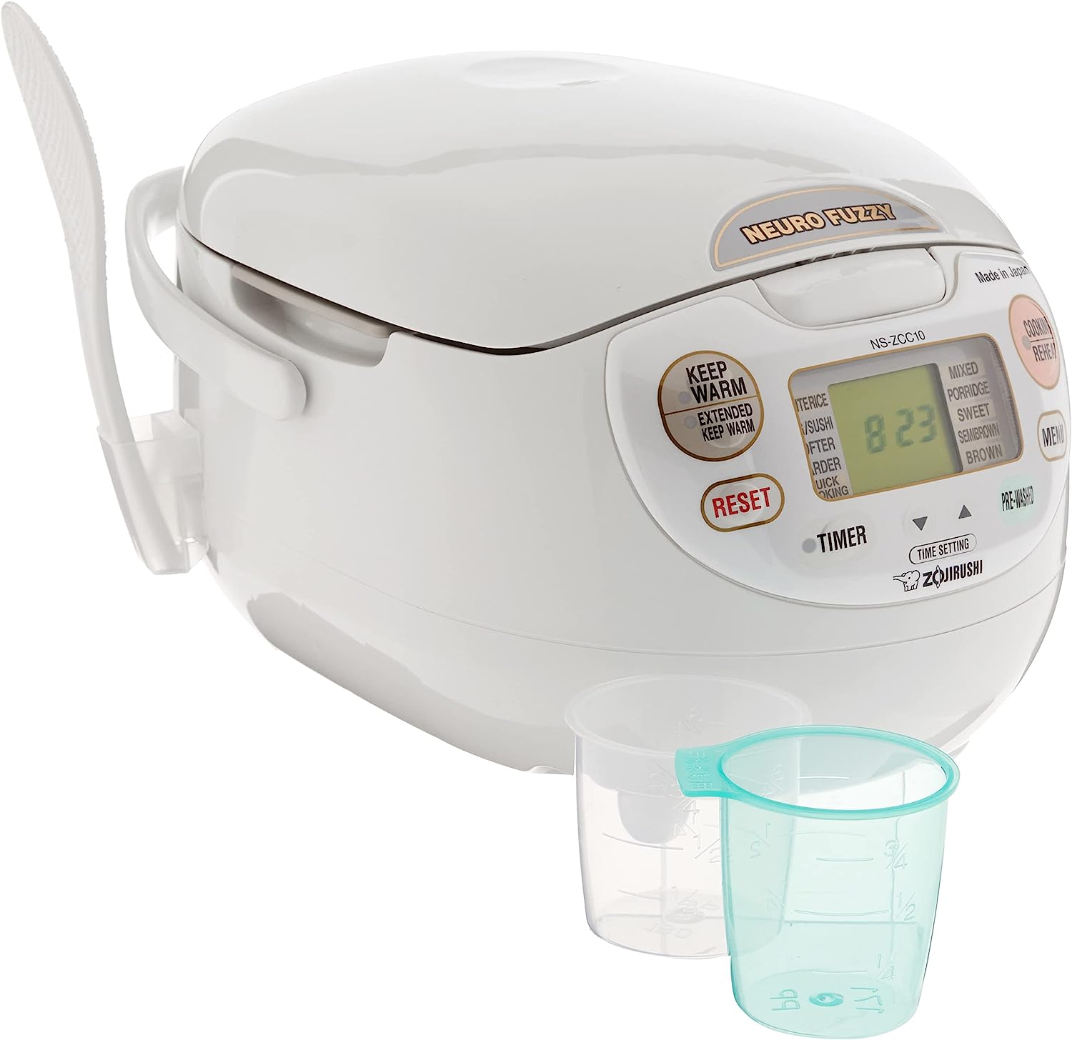 Zojirushi NS-ZCC10 Neuro Fuzzy Rice Cooker. 5.5-Cup. White