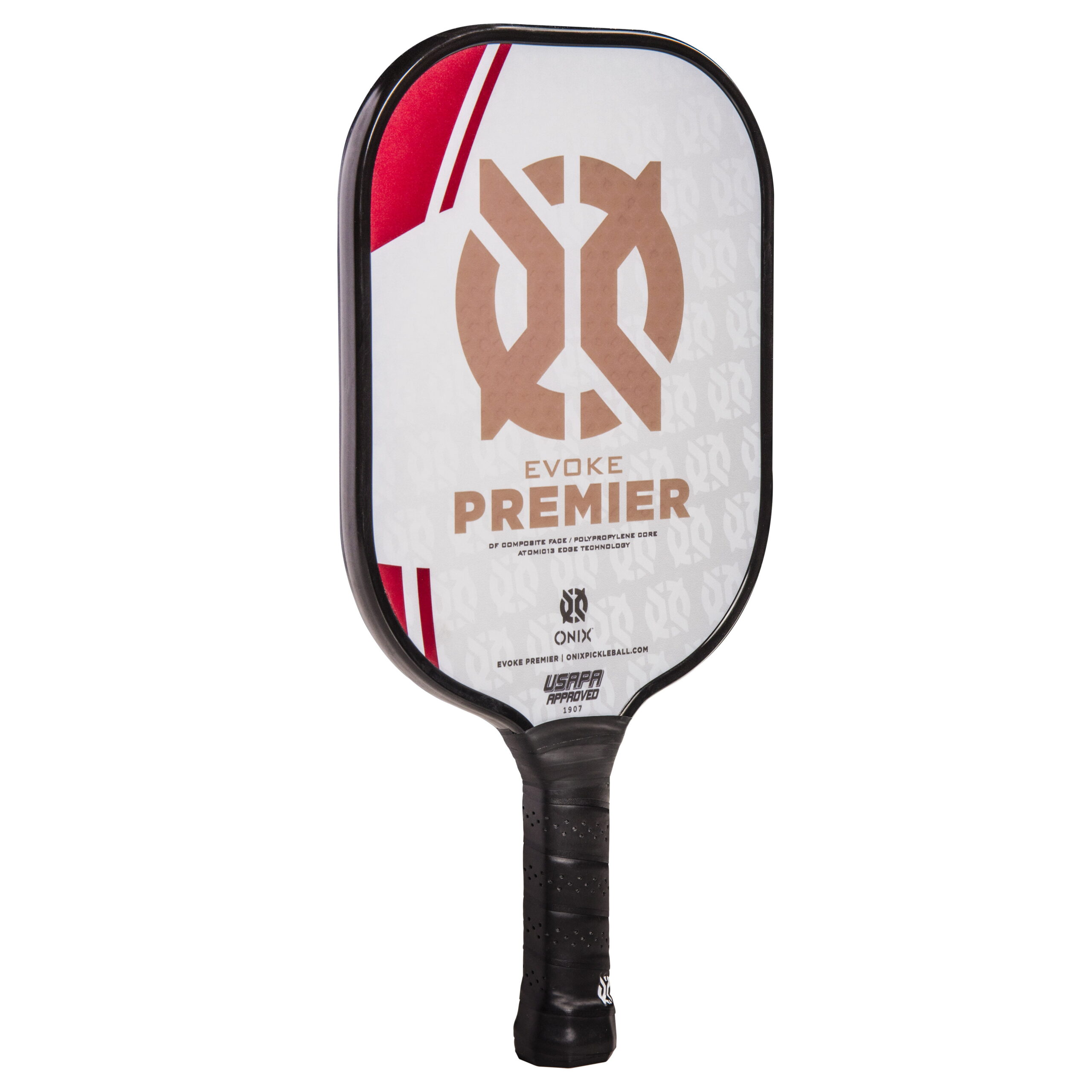 Onix Evoke Premier Heavyweight Pickleball Paddle. Red