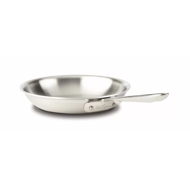 All-Clad BD55112 D5 Brushed Stainless Steel 5-Ply Bonded Dishwasher Safe Fry Pan / Cookware. 12-Inch. Silver