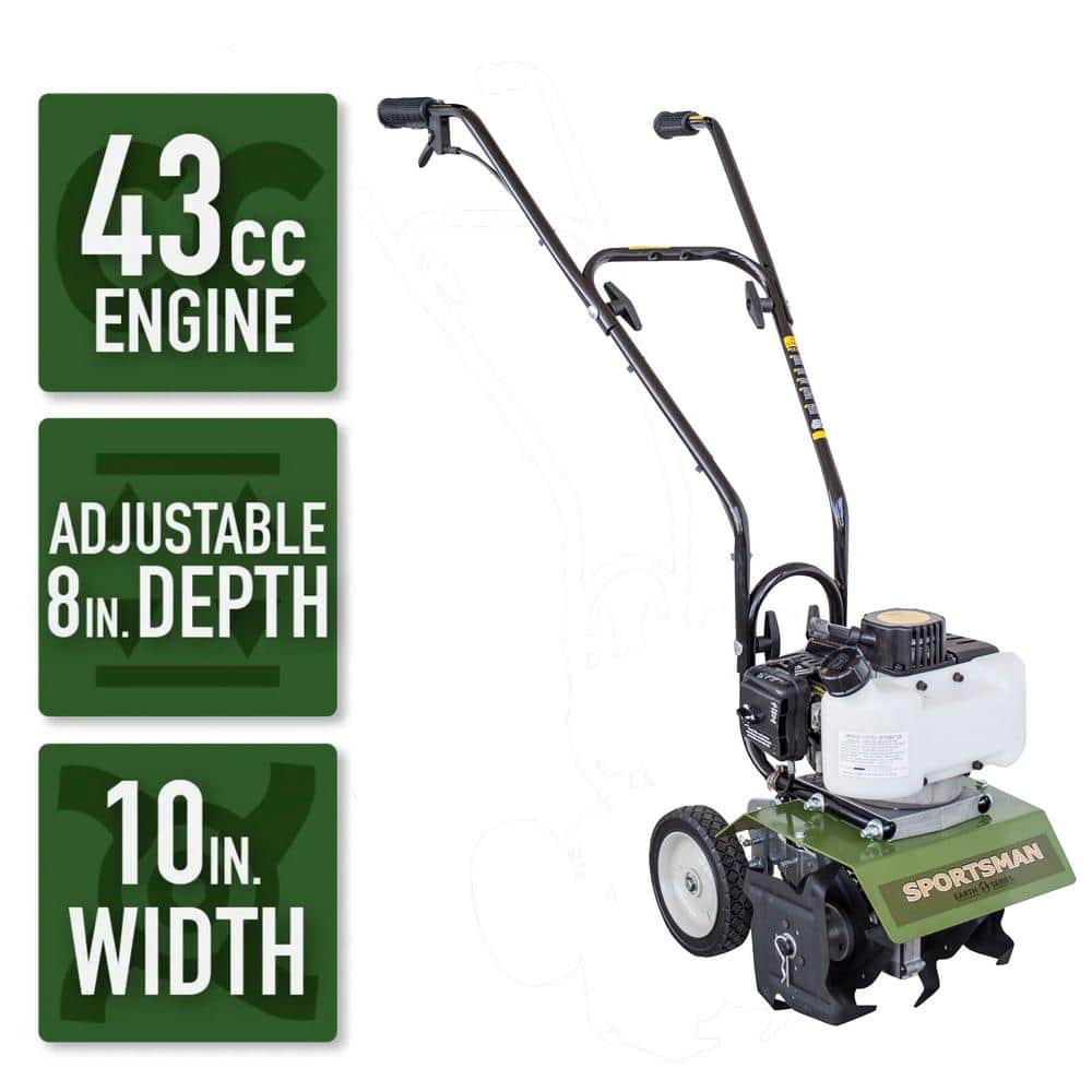 Sportsman 807769 Earth Series 10 in. 43 cc 2-Cycle Gas Powered Mini Cultivator