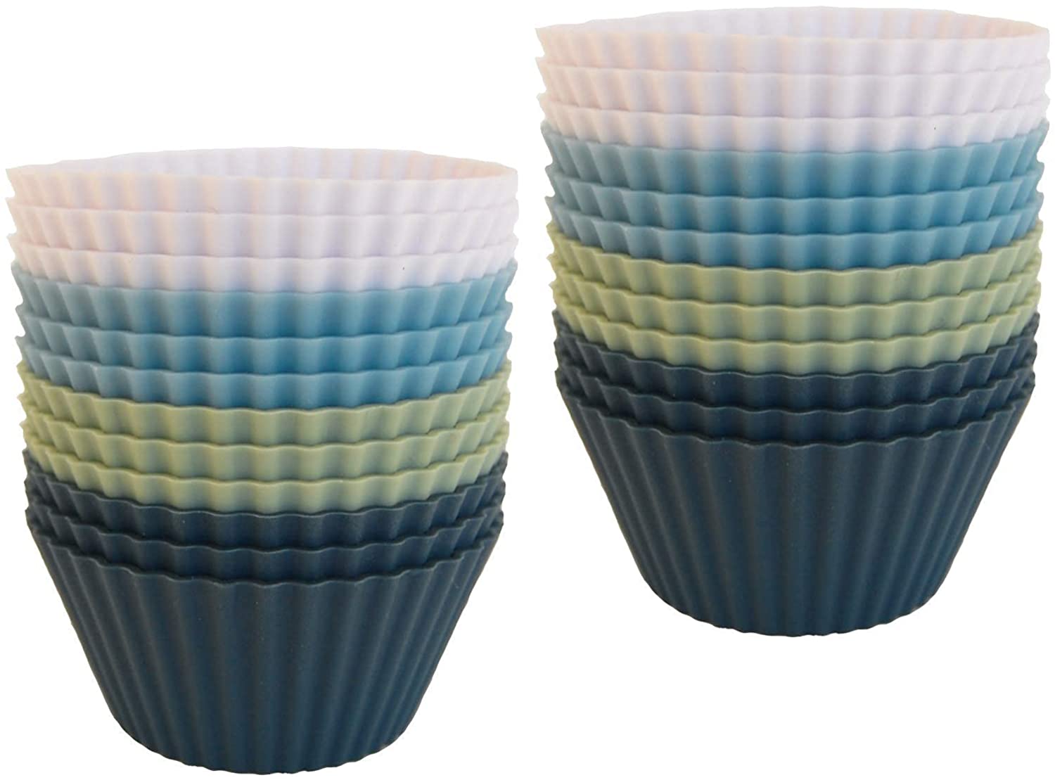 The Silicone Kitchen Reusable Silicone Baking Cups Non-Toxic Dishwasher Safe