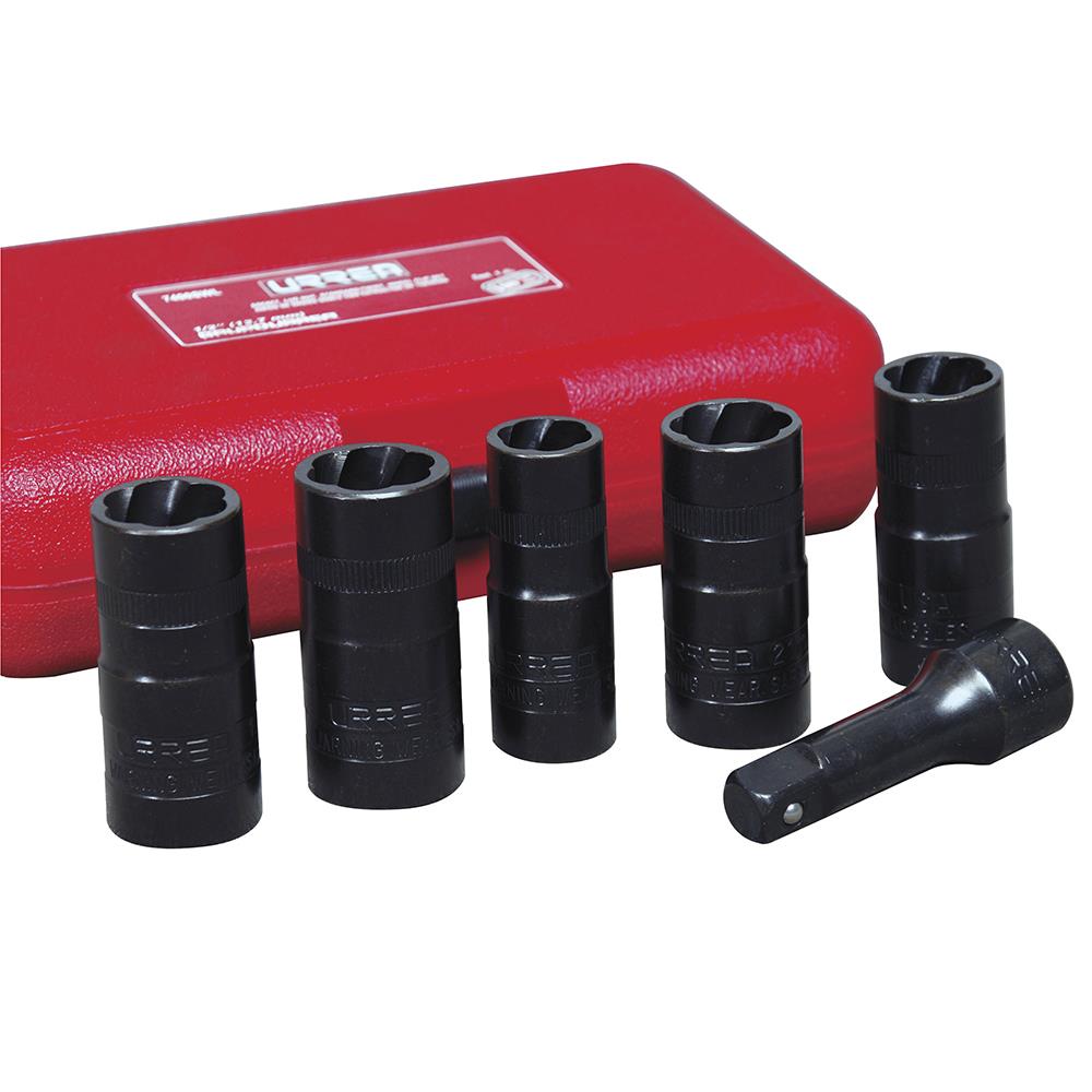 URREA Twist Flip Socket Set 6Pc In Plastic Case