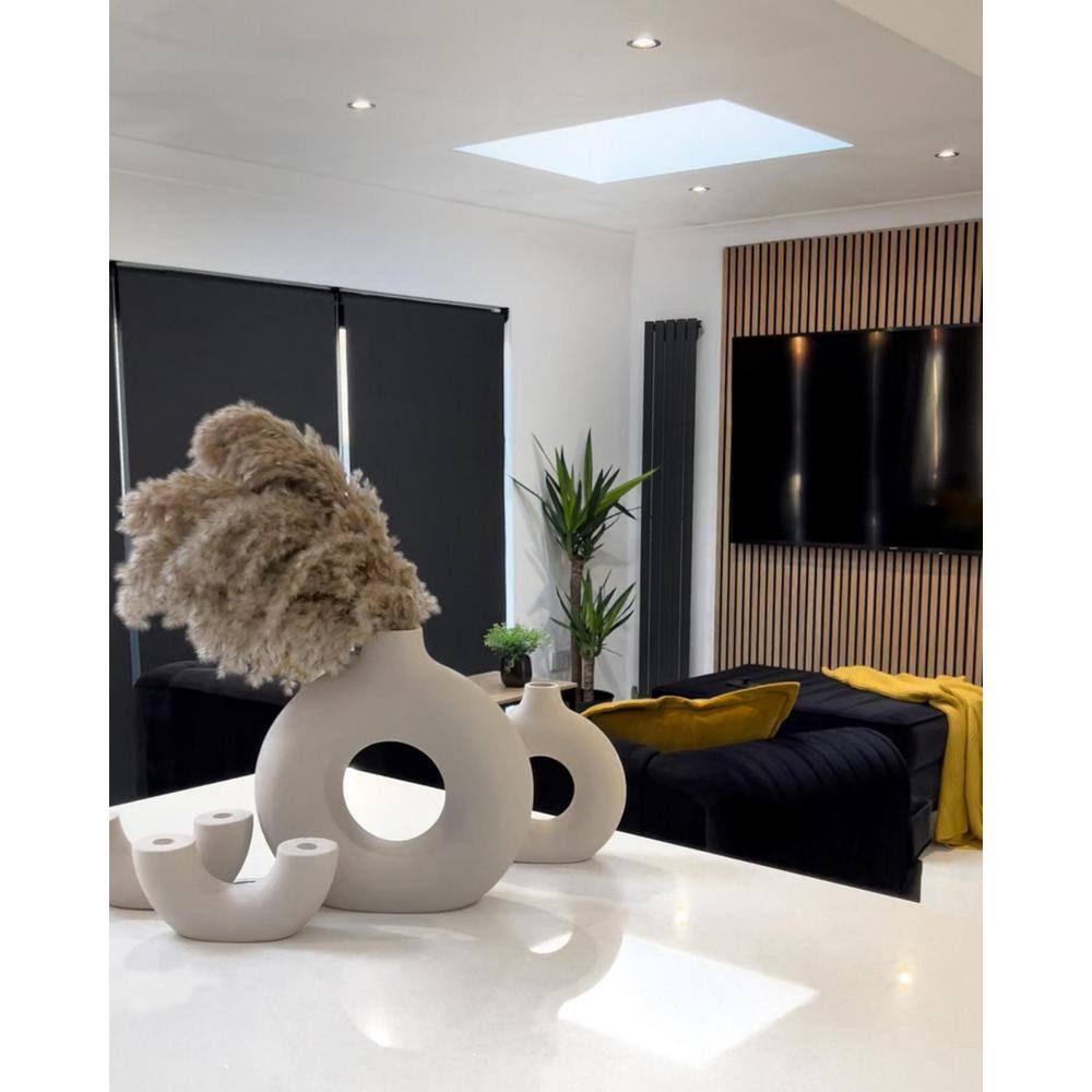 Ejoy CladdingPanel_VWC_G71312 94.5 in. x 4.8 in. x 0.5 in. Acoustic Vinyl Wall Cladding Siding Board in Dark Walnut Color (Set of 6-Piece)