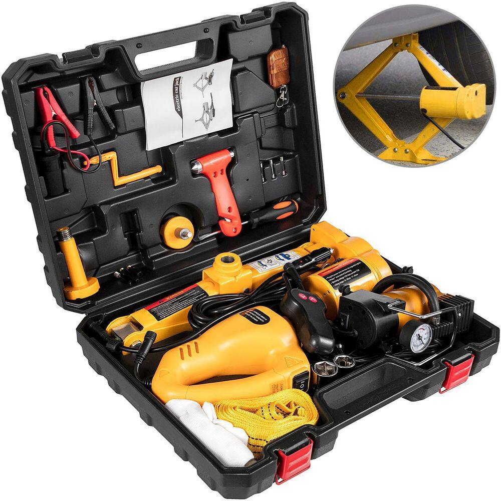 VEVOR ZS-K-07IWDDQJDTZ1V0 Electric Car Jack 3-Ton Electric Scissor Jack 12-Volt DC Electric Jack 6600 lbs. Car Repair Tool for Sedans and SUVs