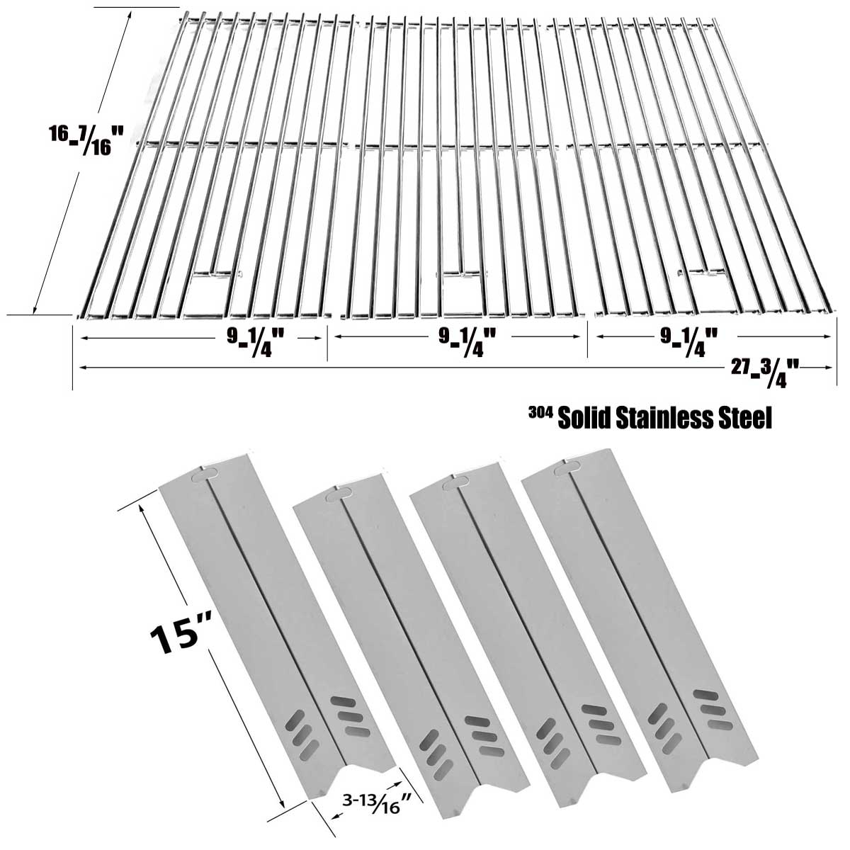 Replacement Kit for Backyard Grill GBC1449WRS-C. BBQ Grill Models