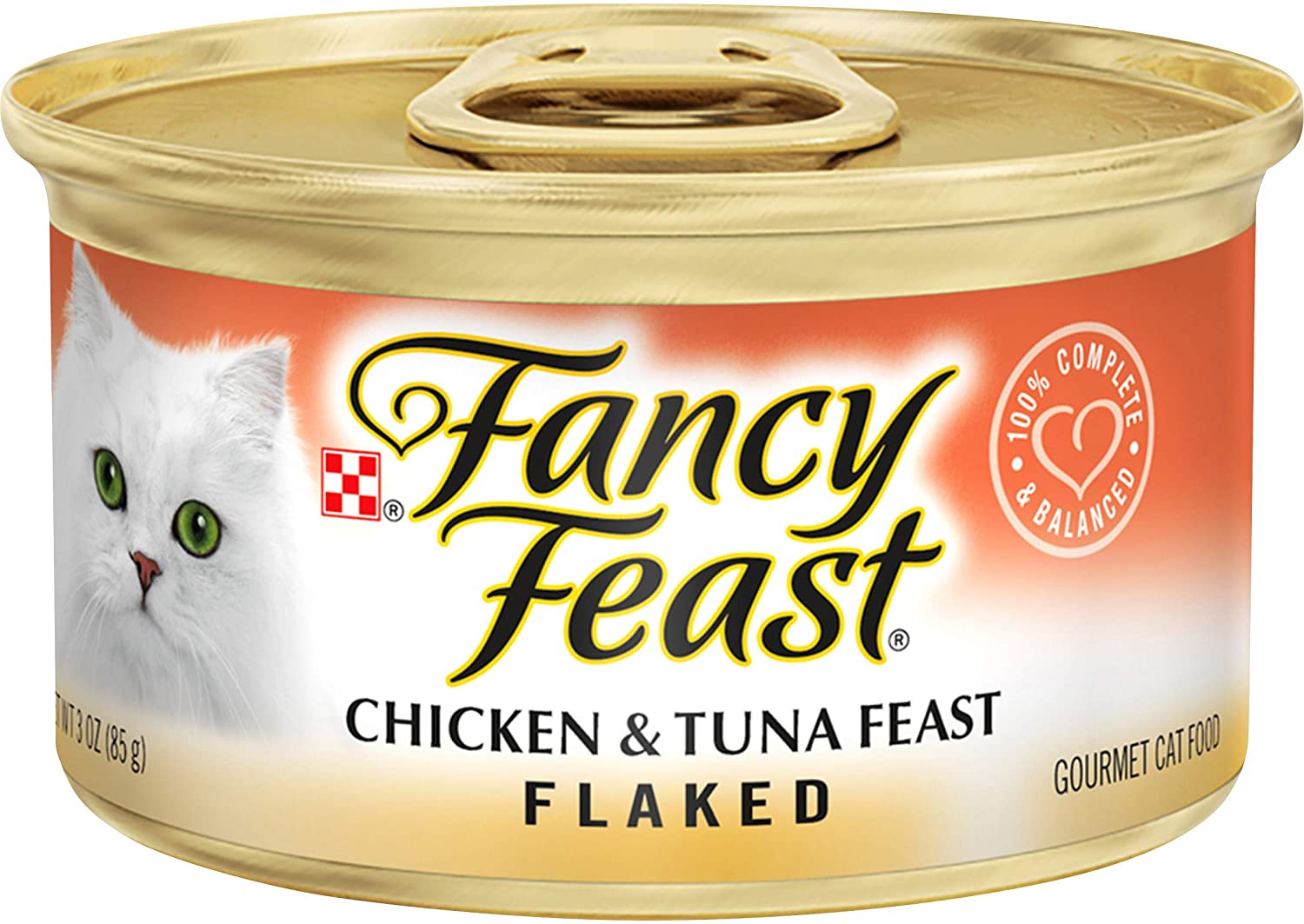 Purina Fancy Feast Wet Cat Food. Flaked Chicken & Tuna Feast - (24) 3 oz. Cans