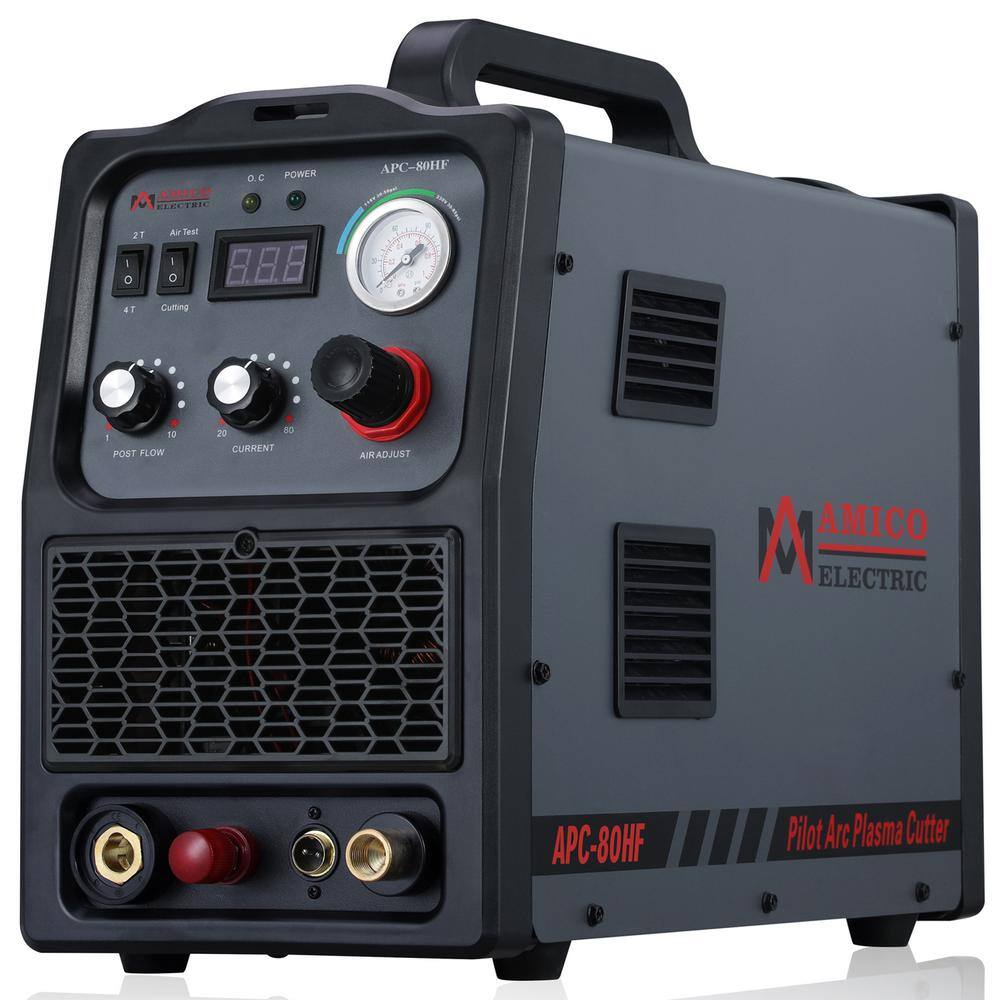 AMICO POWER APC-80HF APC-80HF. 80 Amp Non-touch Pilot Arc Inverter Plasma Cutter. 230-Volt. 1-1/4 in. Clean Cut. 80% Duty Cycle