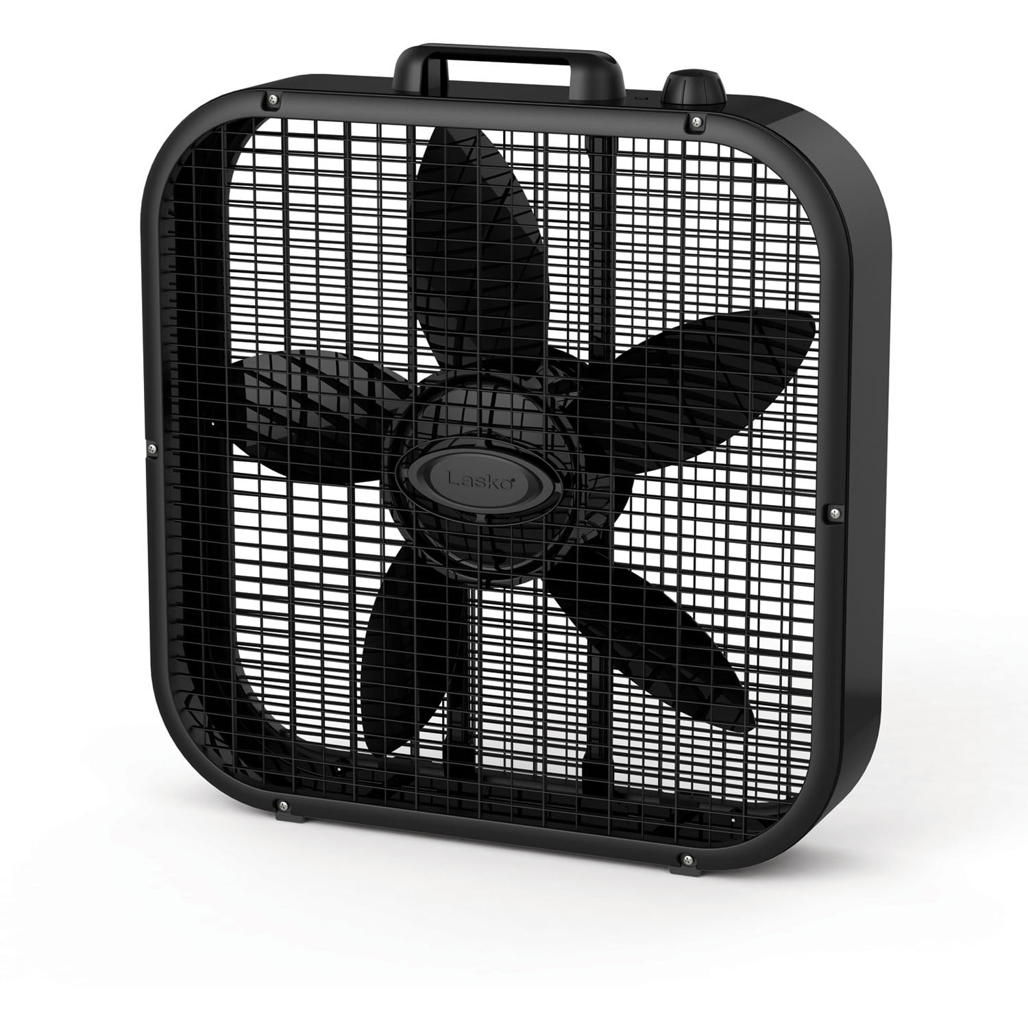 Lasko 20″ 3-Speed Decor Colors Box Fan. Model B20401. Black