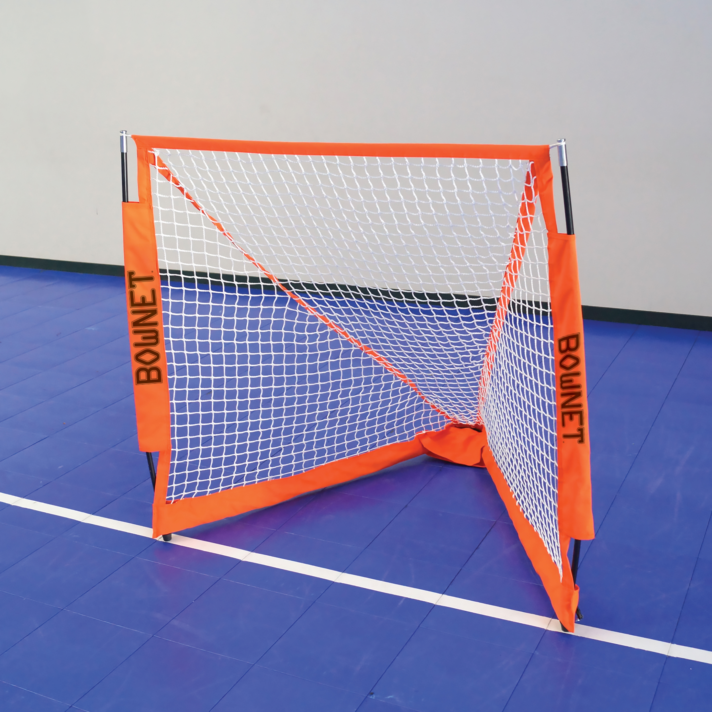 Bownet Box Lacrosse Goal Net (4′ 6″) Durable. Collapsible. and Portable Lacrosse Goals - Great Sports Equipment for Indoor and Outdoor Practice. White
