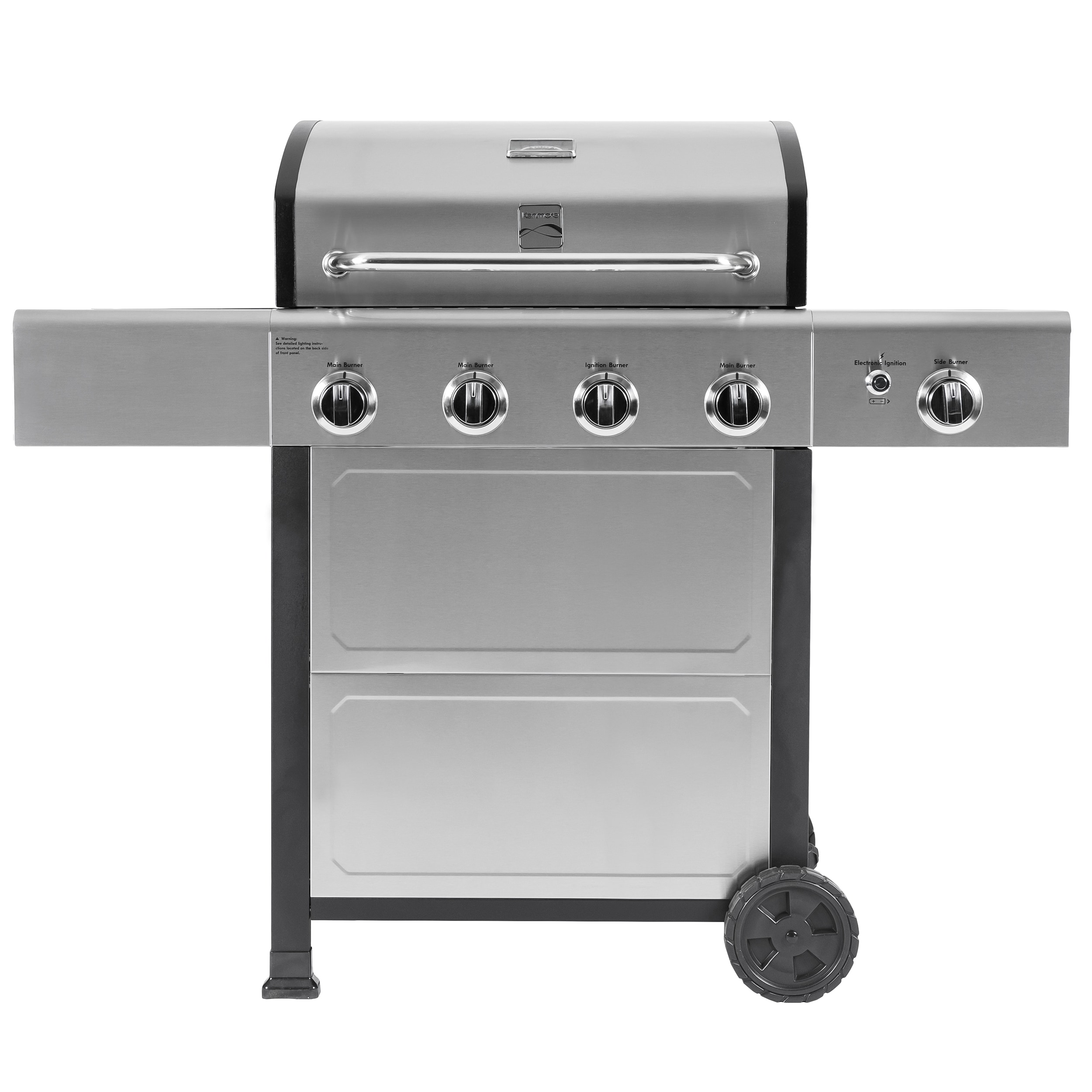 Kenmore Stainless Steel 4-Burner Liquid Propane Gas Grill with 1 Side Burner