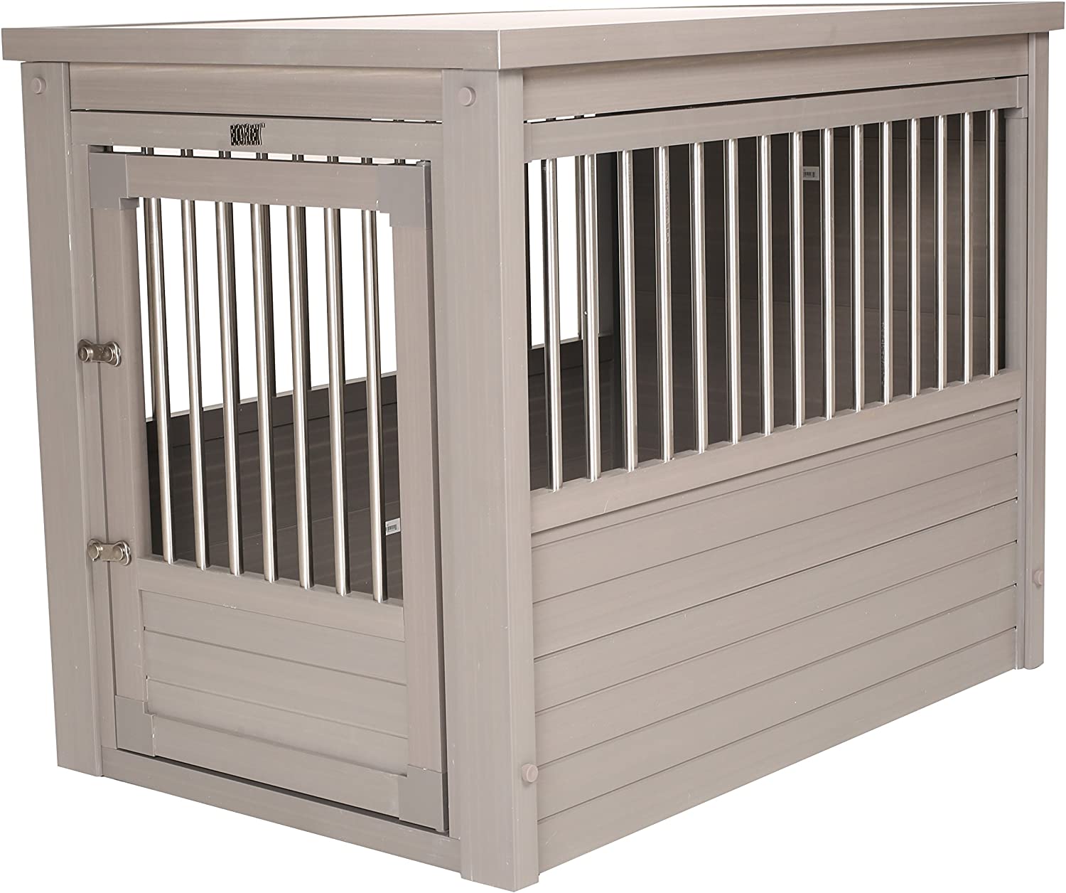 New Age Pet ecoFLEX Pet Crate End Table. Medium. Gray