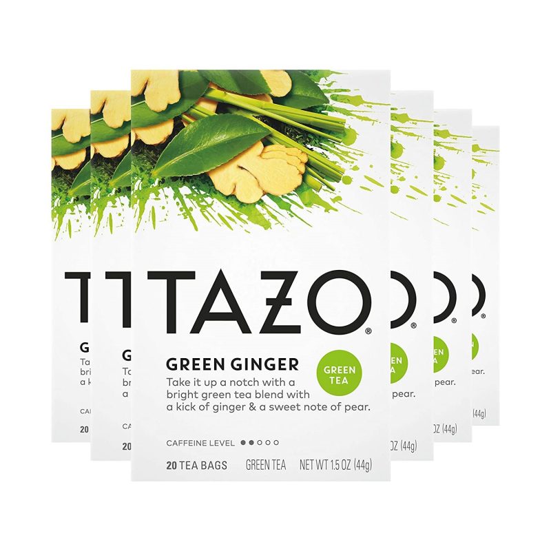 Tazo Green Ginger Tea Bags Green Tea. 20 ct. 6 Pack