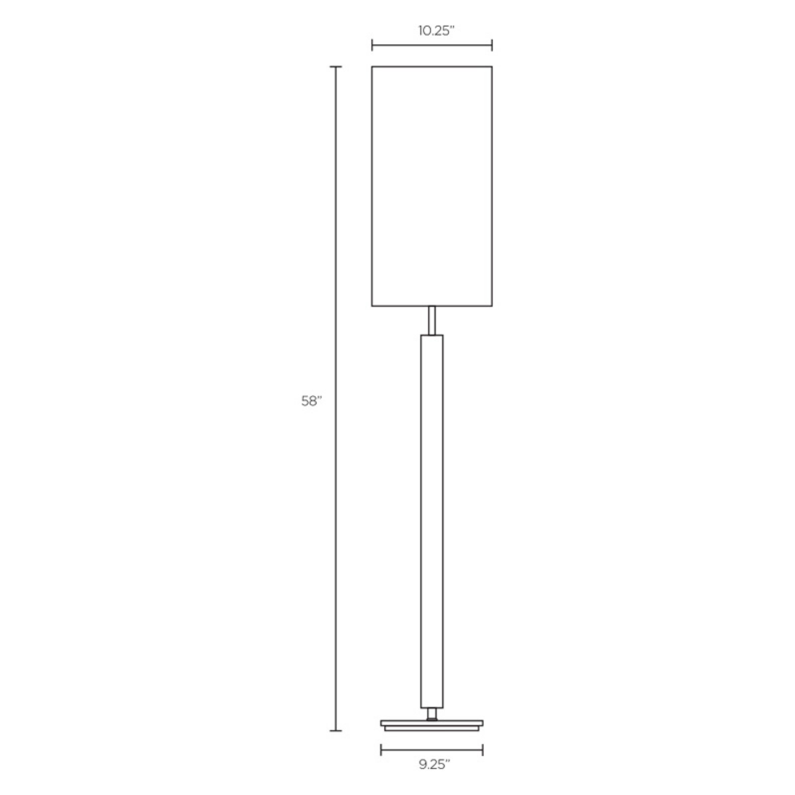Adesso Hollywood Floor Lamp. Brushed Steel