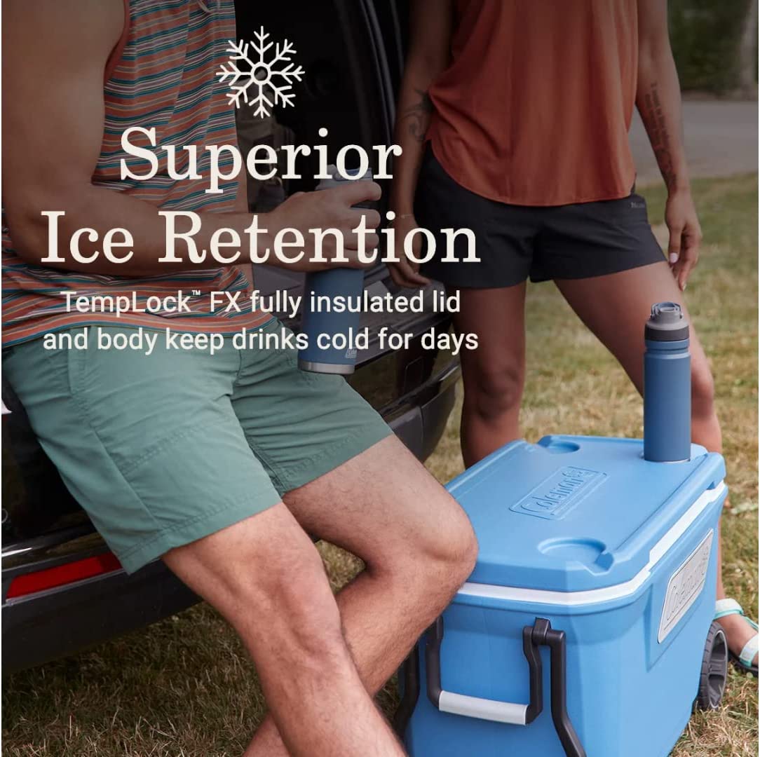 Coleman Atlas Series 62-Quart Wheeled Cooler With Wheels