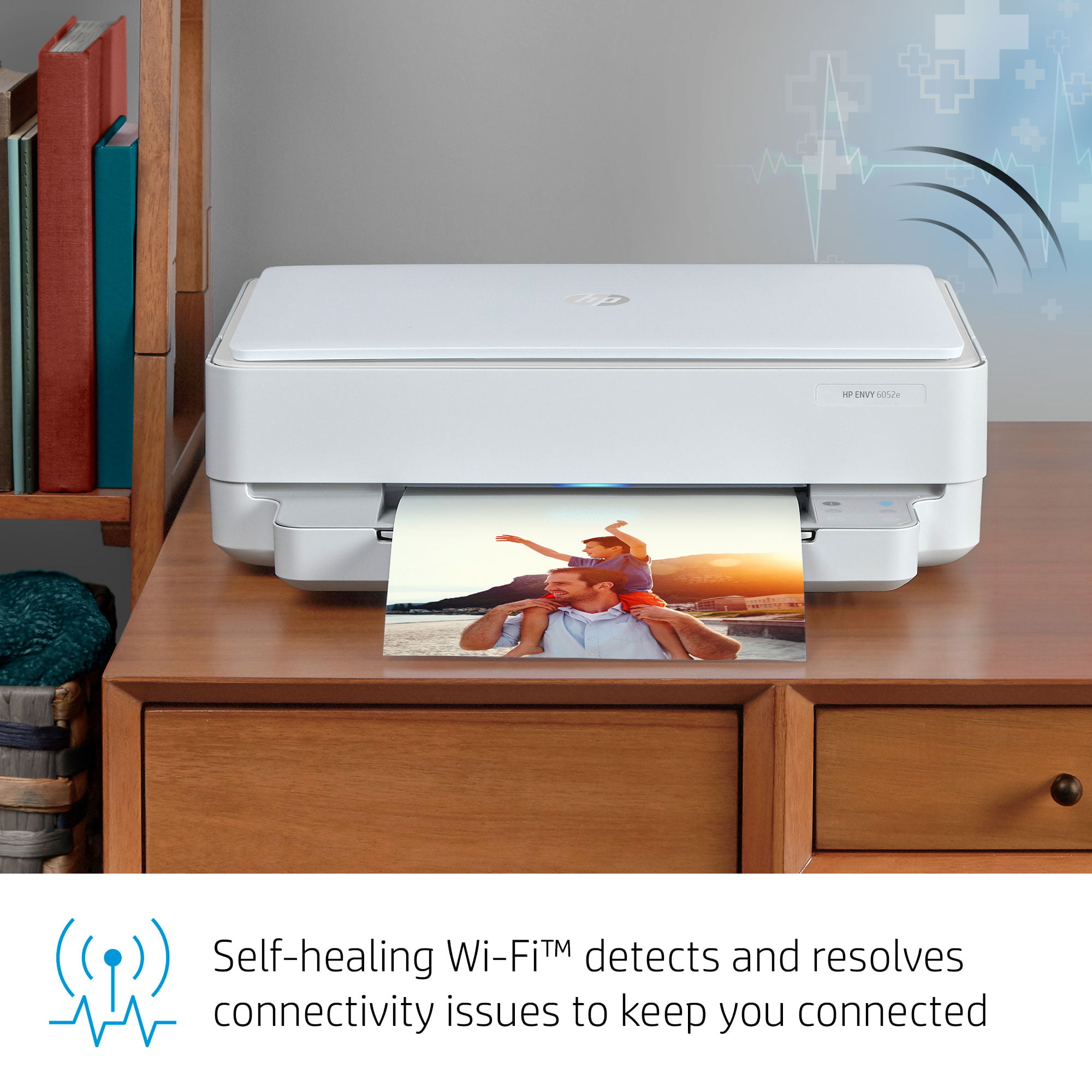 HP ENVY 6052e All-in-One Wireless Color Inkjet Printer with 6 Months Instant Ink Included with HP+