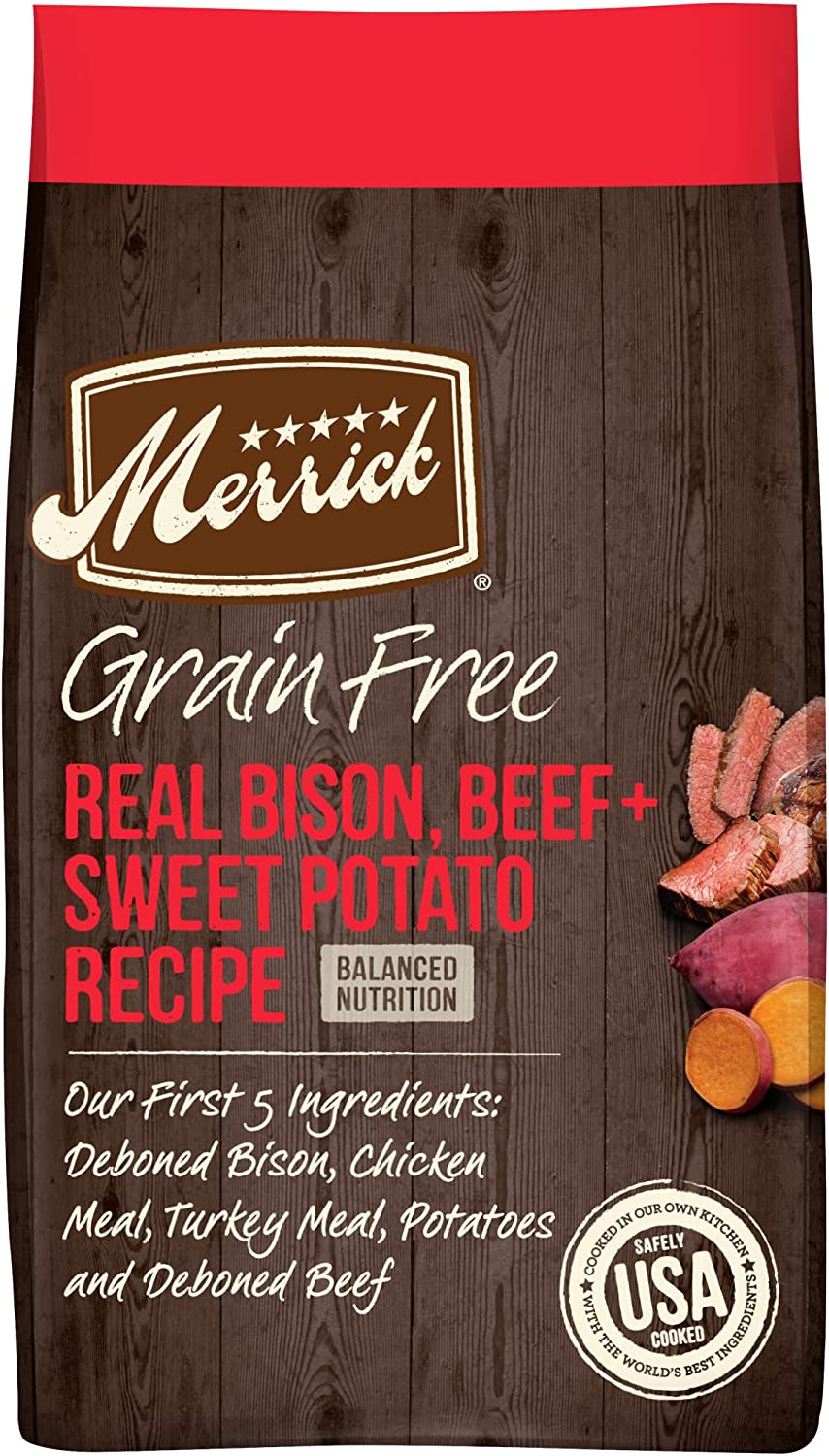 Merrick Grain Free with Real Meat + Sweet Potato Dry Dog Food - 4LB
