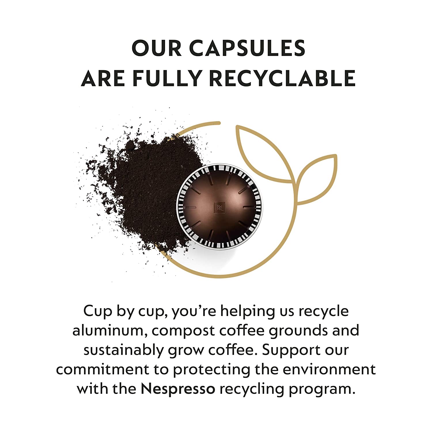 Nespresso Capsules VertuoLine. Intenso. Dark Roast Coffee. 30 Count