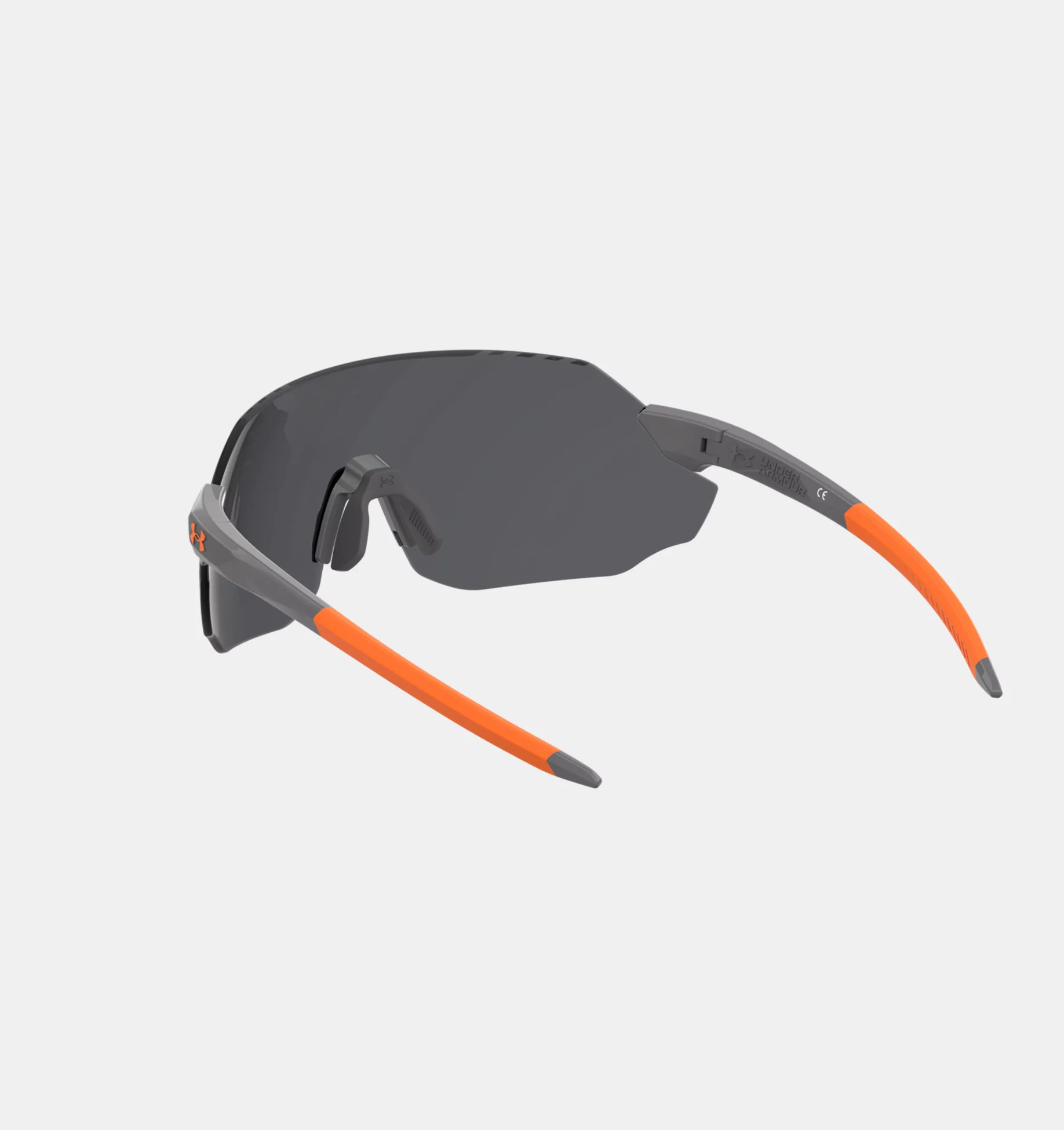 UnderArmour Unisex UA Halftime Mirror Sunglasses - Jet Gray / Silver - Size M/L