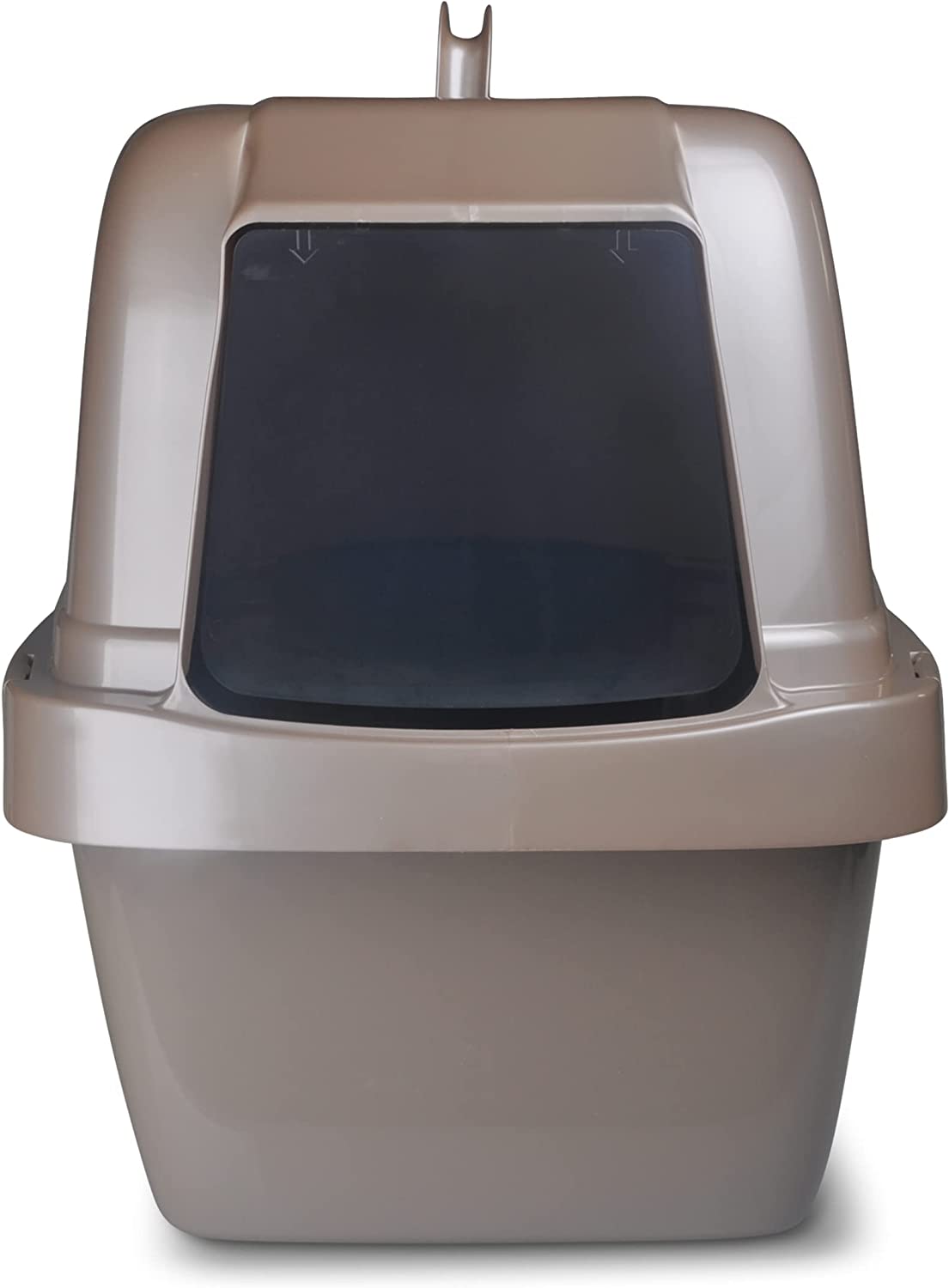 Van Ness Pets Odor Control Large Enclosed Sifting Cat Pan with Odor Door. Hooded. Beige. CP66