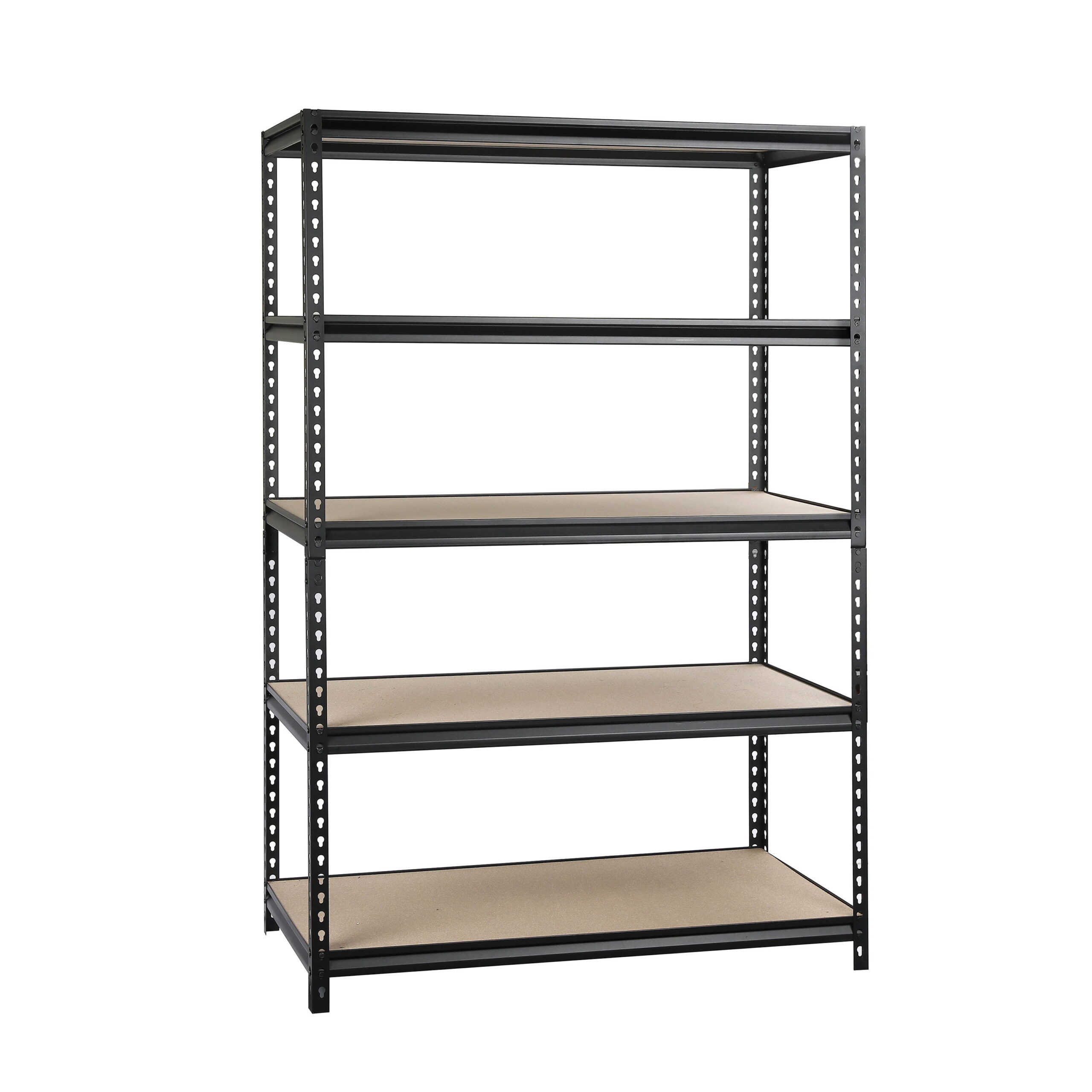 WORKPRO 48-inch 5-Tier Freestanding Shelf with Particle Board Shelves. 800 lb. Capacity