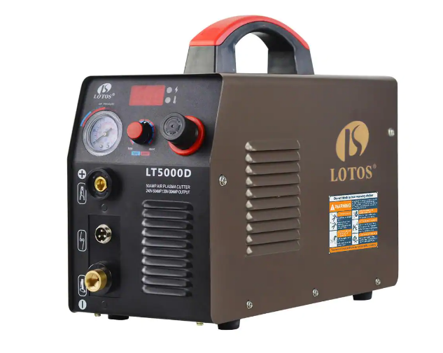 Lotos 50 Amp Compact Inverter Plasma Cutter for Metal. Dual Voltage 110/220V. 1/2 in. Clean Cut