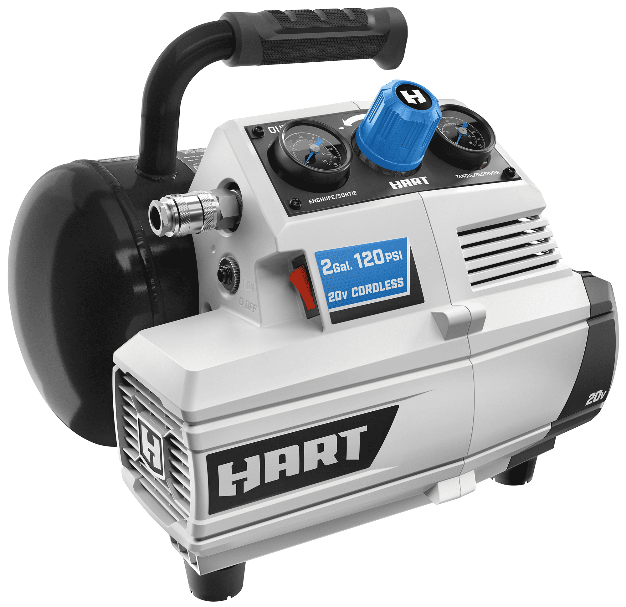 HART 20-Volt 2-Gallon Compressor (Battery not Included)