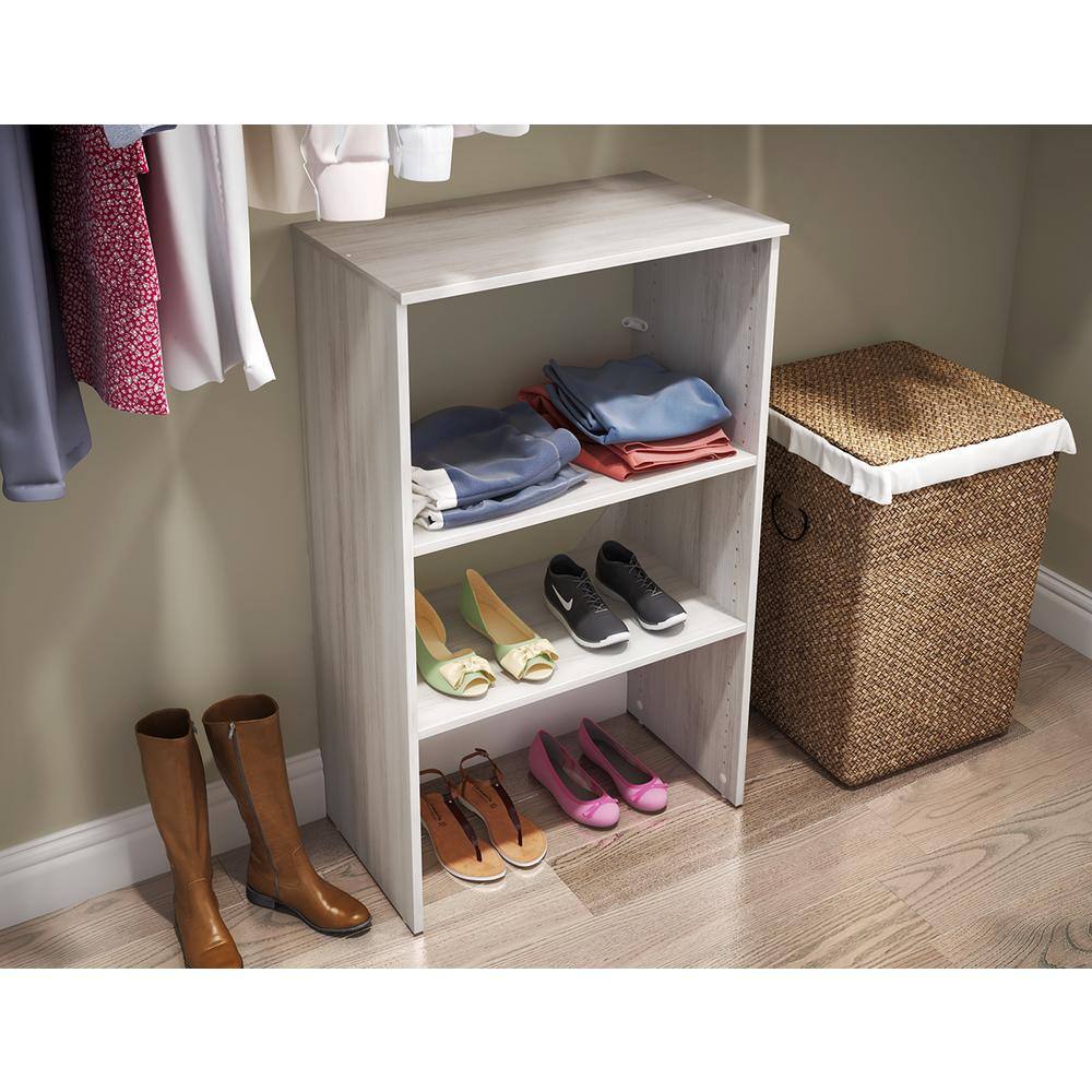 ClosetMaid 1733 Style+ 25 in. W Bleached Walnut Stackable Base Unit