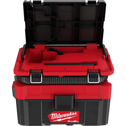 Milwaukee M18 FUEL PACKOUT 18-Volt Lithium-Ion Cordless 2.5 Gal. Wet/Dry Vacuum with M18 FUEL 4-1/2 in. Grinder
