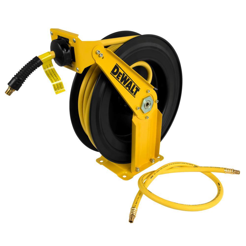 DEWALT DXCM024-0343 3/8 in. x 50 ft. Double Arm Auto Retracting Air Hose Reel