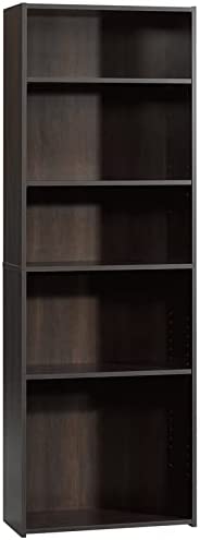 Sauder Beginnings 5-Shelf Bookcase. Cinnamon Cherry finish